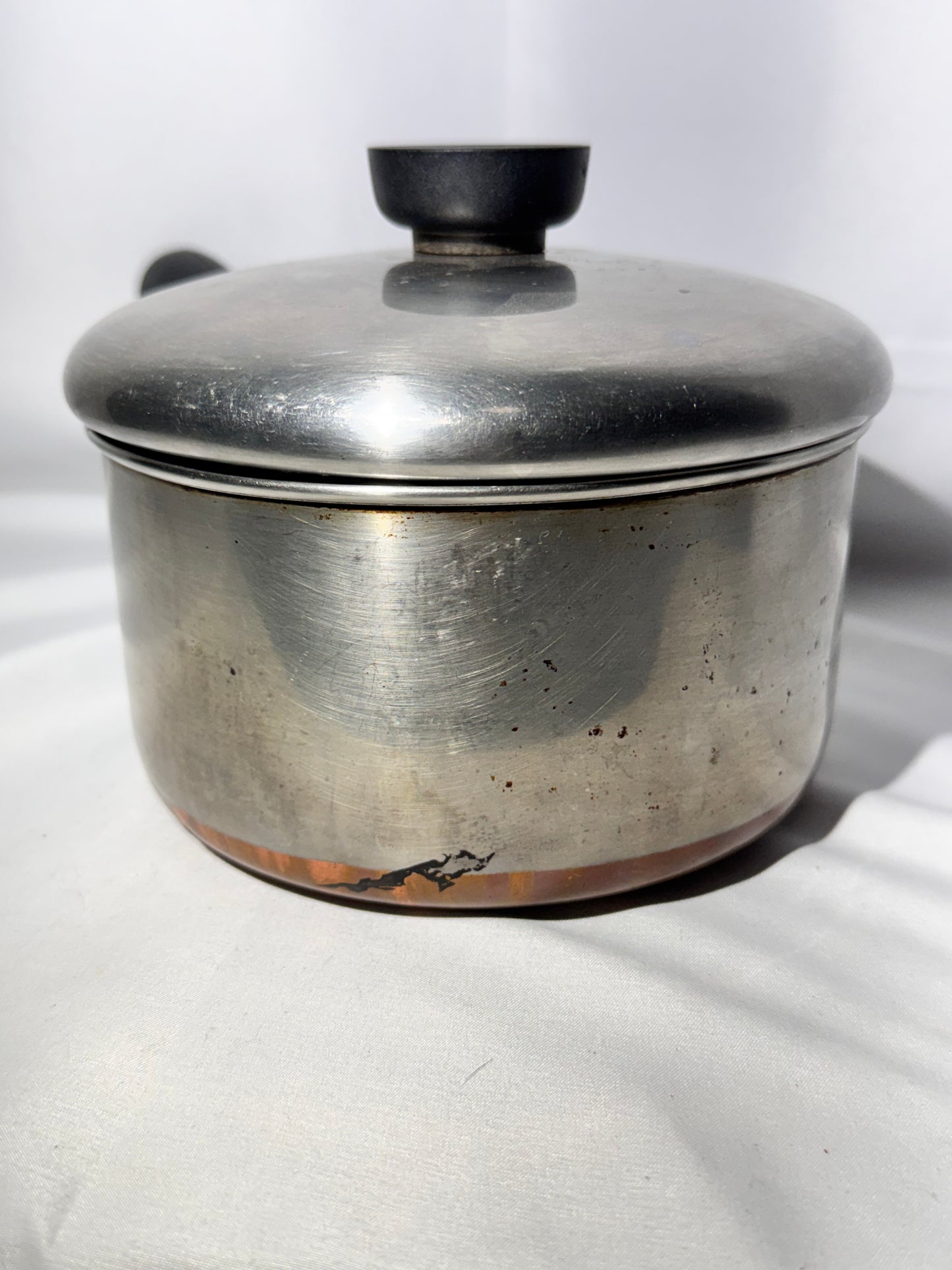 Vintage Revere Ware Copper Bottom Cookware Set – 10 Pieces w/ Lids | Bakelite Handles