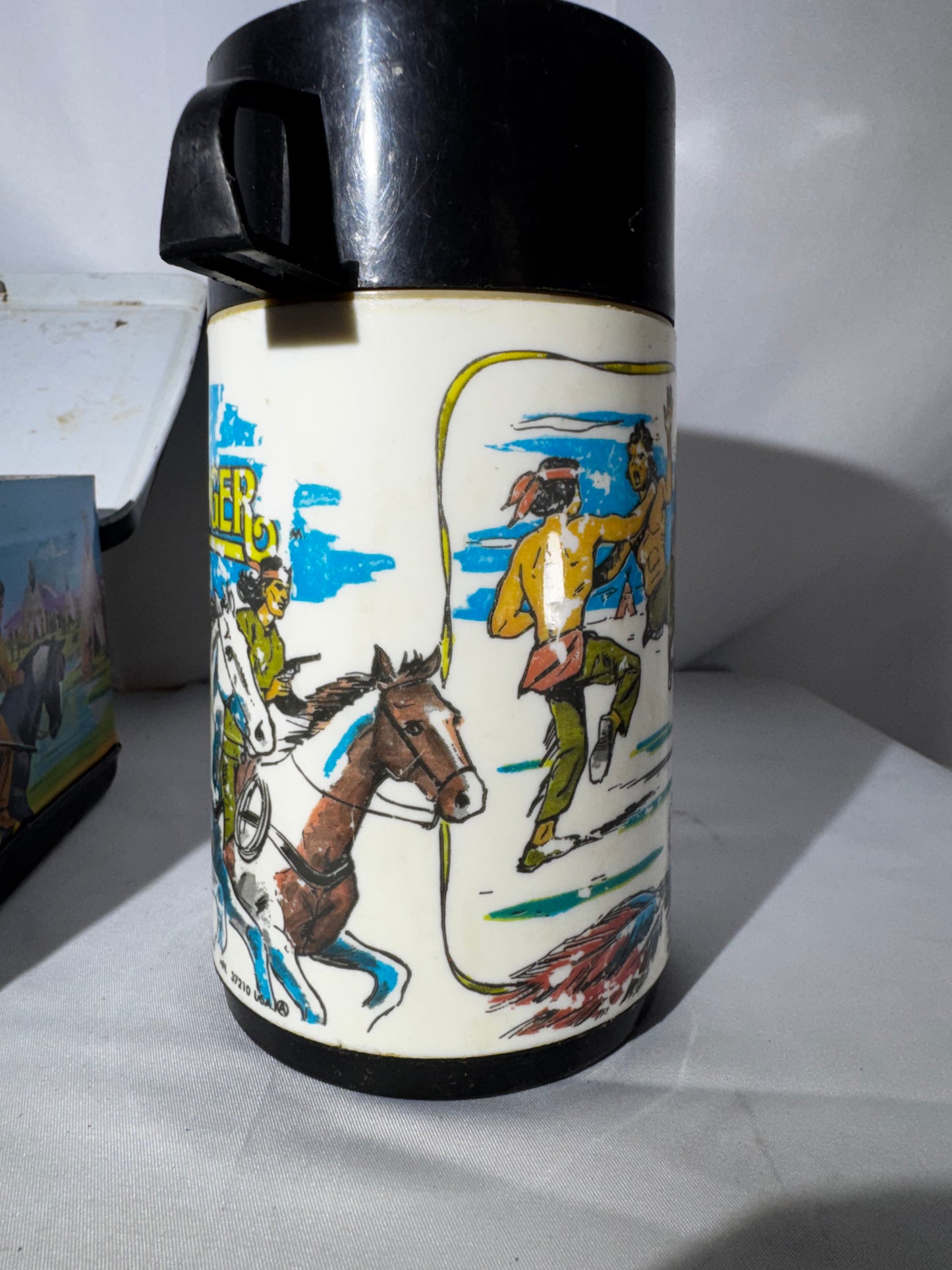 Vintage 1980 The Legend of the Lone Ranger Metal Lunchbox with Original Thermos – Aladdin Industries