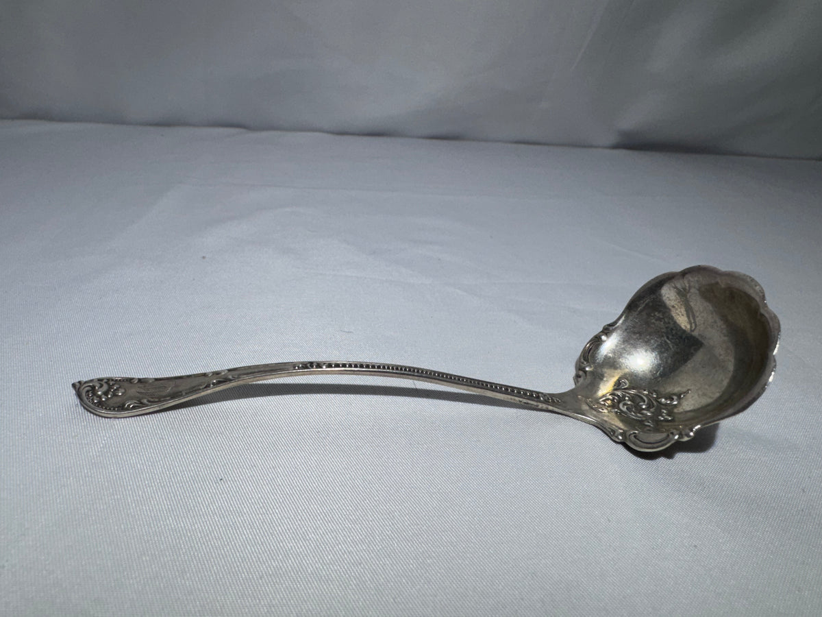 Vintage Wallace Old Atlanta Sterling Silver Cream Sauce Ladle RW&S Ornate