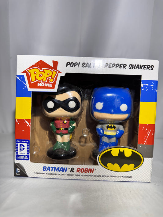 Funko Pop! Home DC Comics Batman & Robin Salt & Pepper Shaker Set w/ Original Box