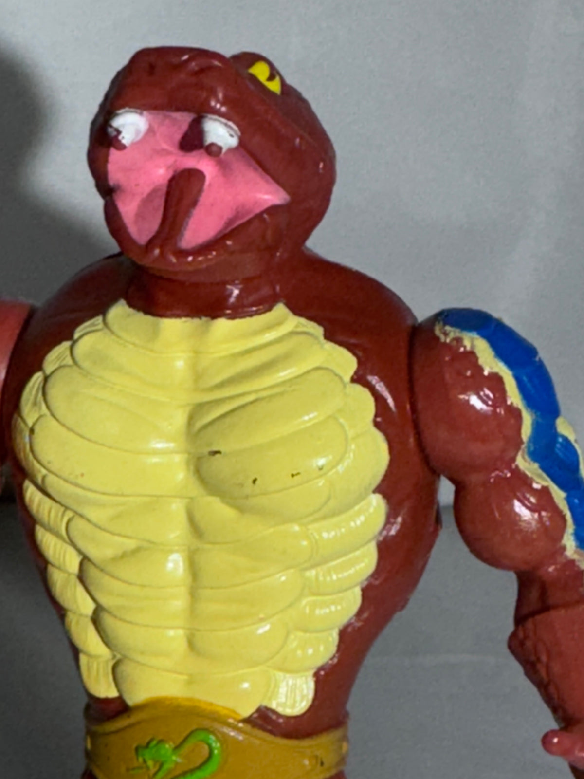 Vintage Mattel Masters of the Universe King Hiss Action Figure – Snake Men – Staff – MOTU