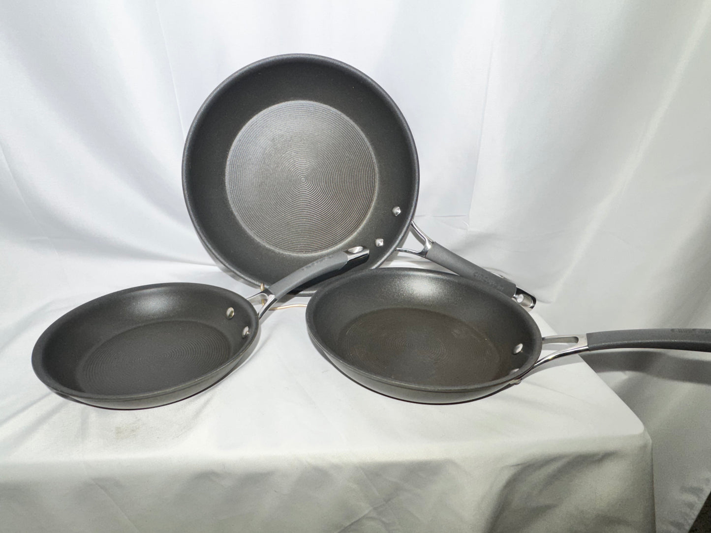 Circulon Radiance Hard-Anodized Nonstick Frying Pan Set – 3-Piece