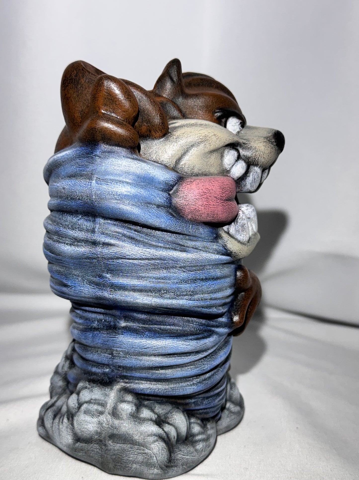 Vintage Taz Ceramic Figure / Statue – Hand-Painted Mold – Initialed LMP – Unique Piece