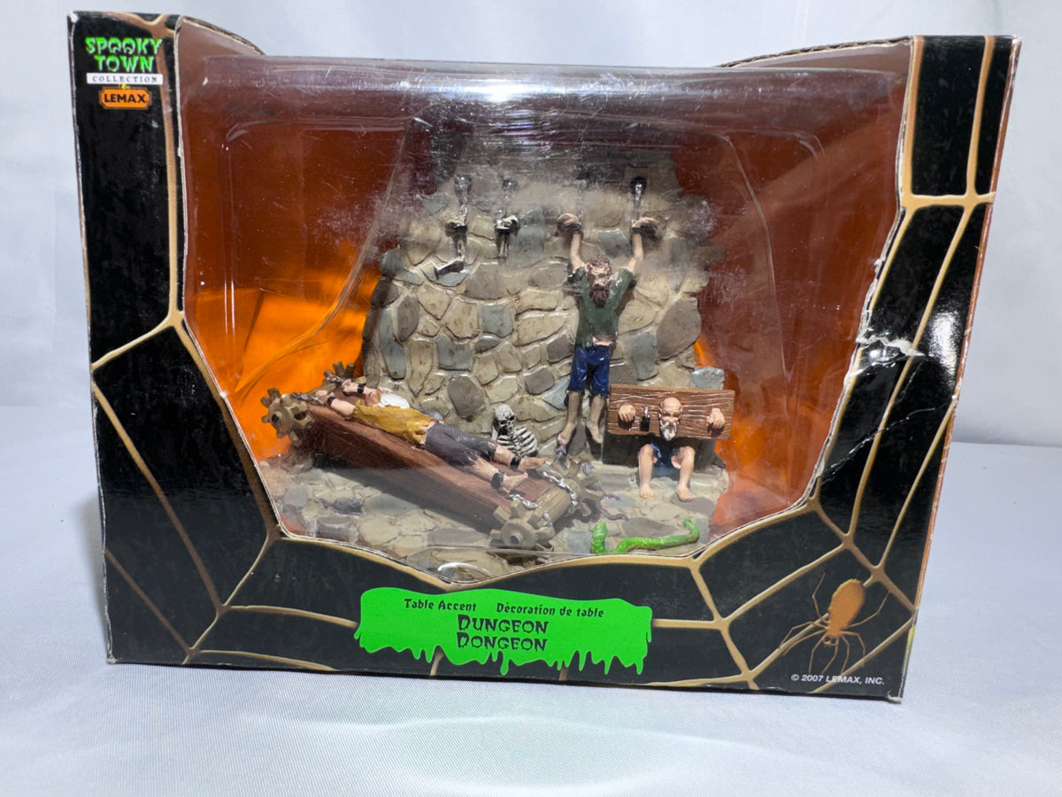 Lemax Spooky Town Dungeon Table Accent – Original Box – Complete