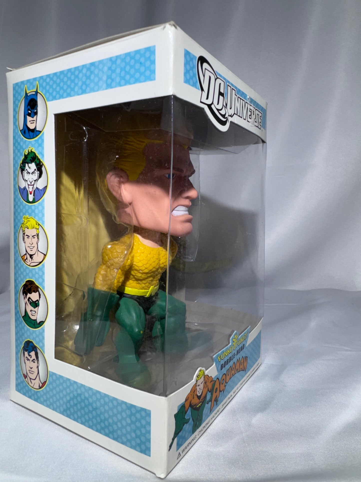 Vintage Funko Force DC Universe Aquaman Bobble-Head – 2010 – Original Box