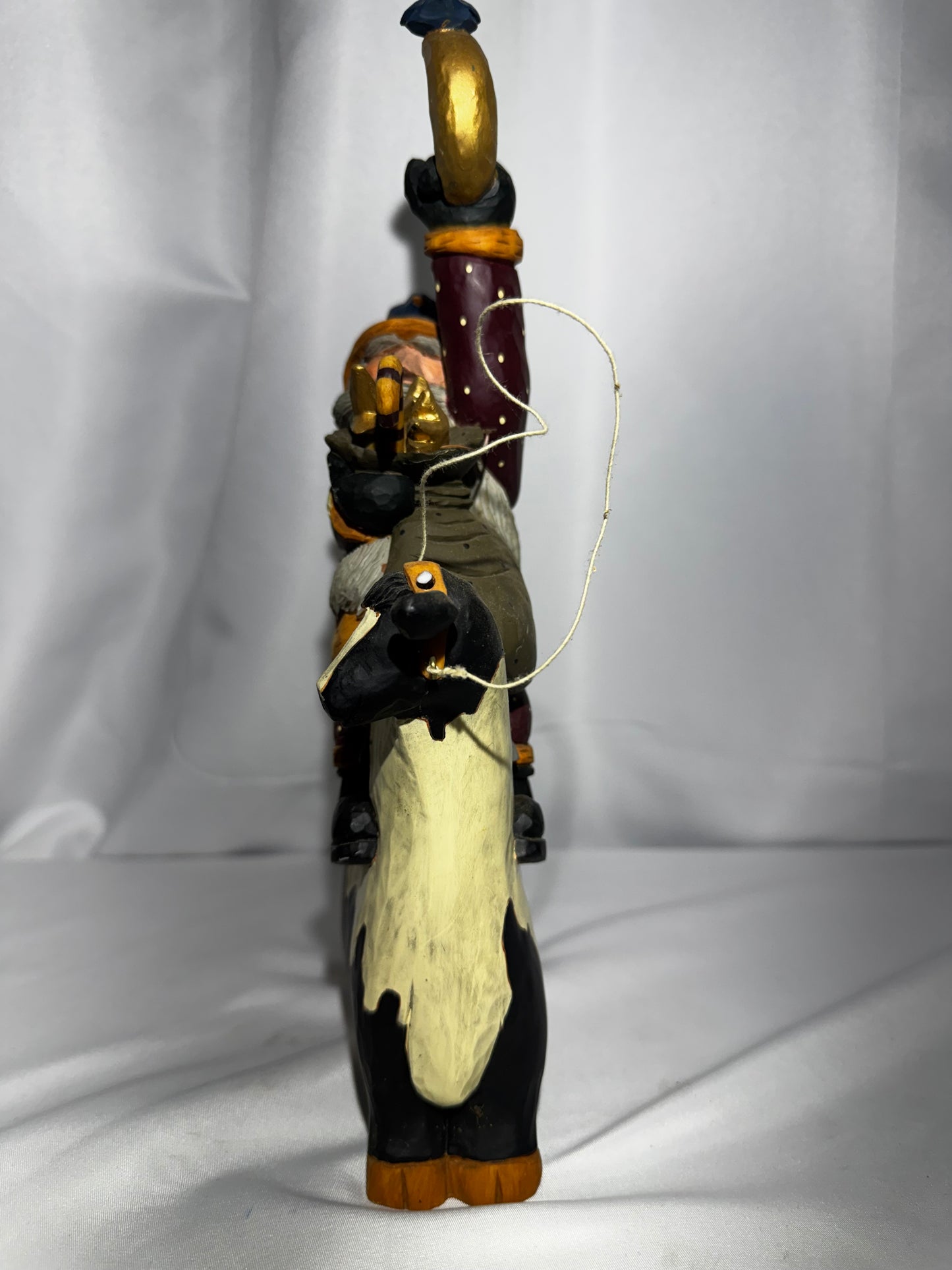Williraye Studio 1997 Santa Riding Cow WW2260 Folk Art Figurine