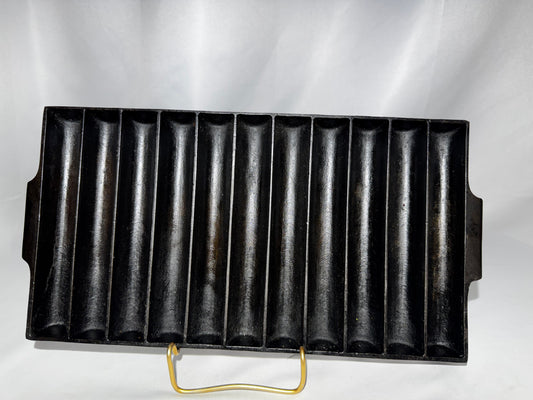 Vintage Cast Iron Breadstick Pan 11 Slot Cornbread Stick Mold Oven Bakeware 12.5”