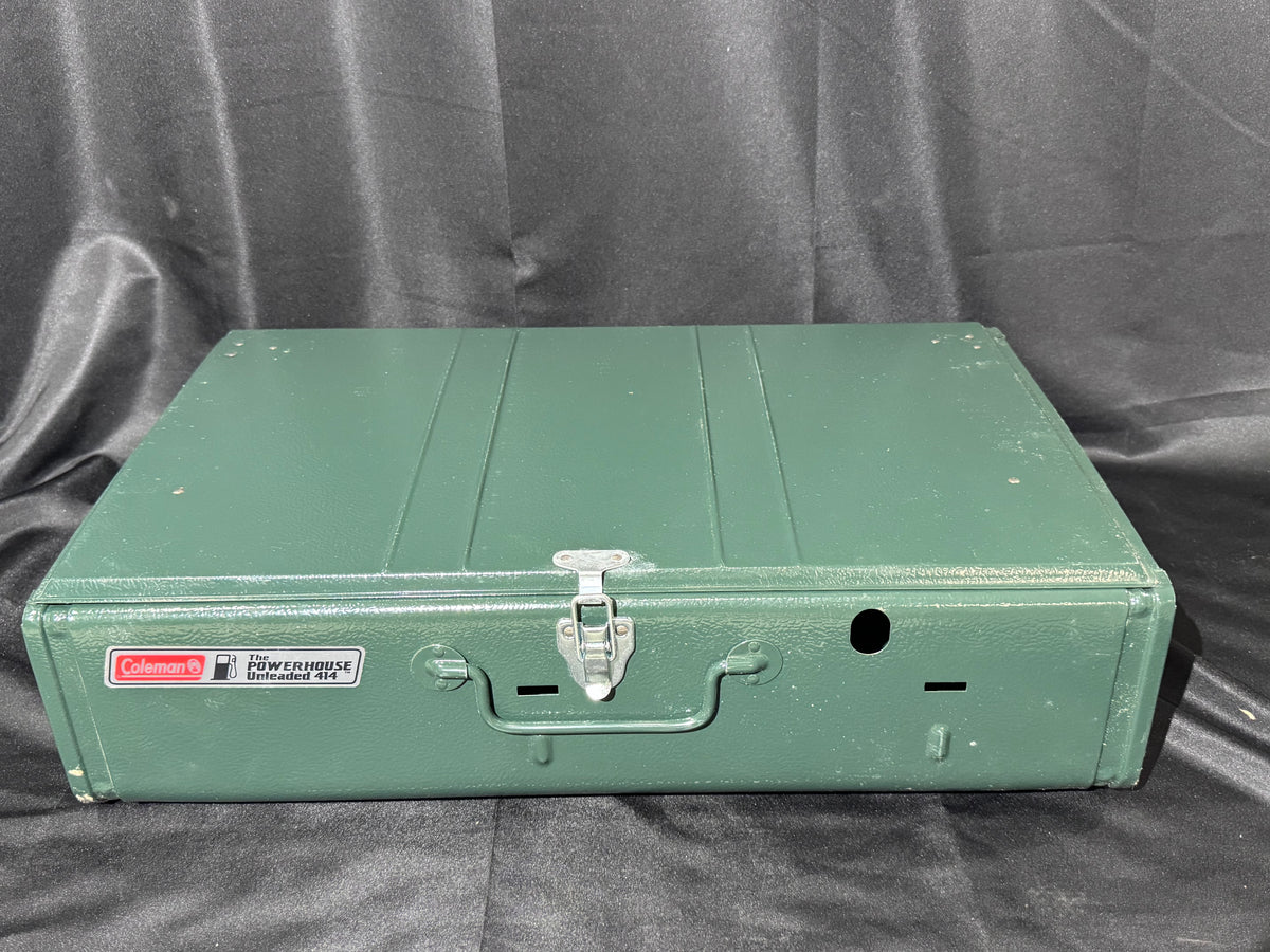 Vintage Coleman 414-700 Powerhouse Dual Fuel 2-Burner Camp Stove – Original Box – May 1994