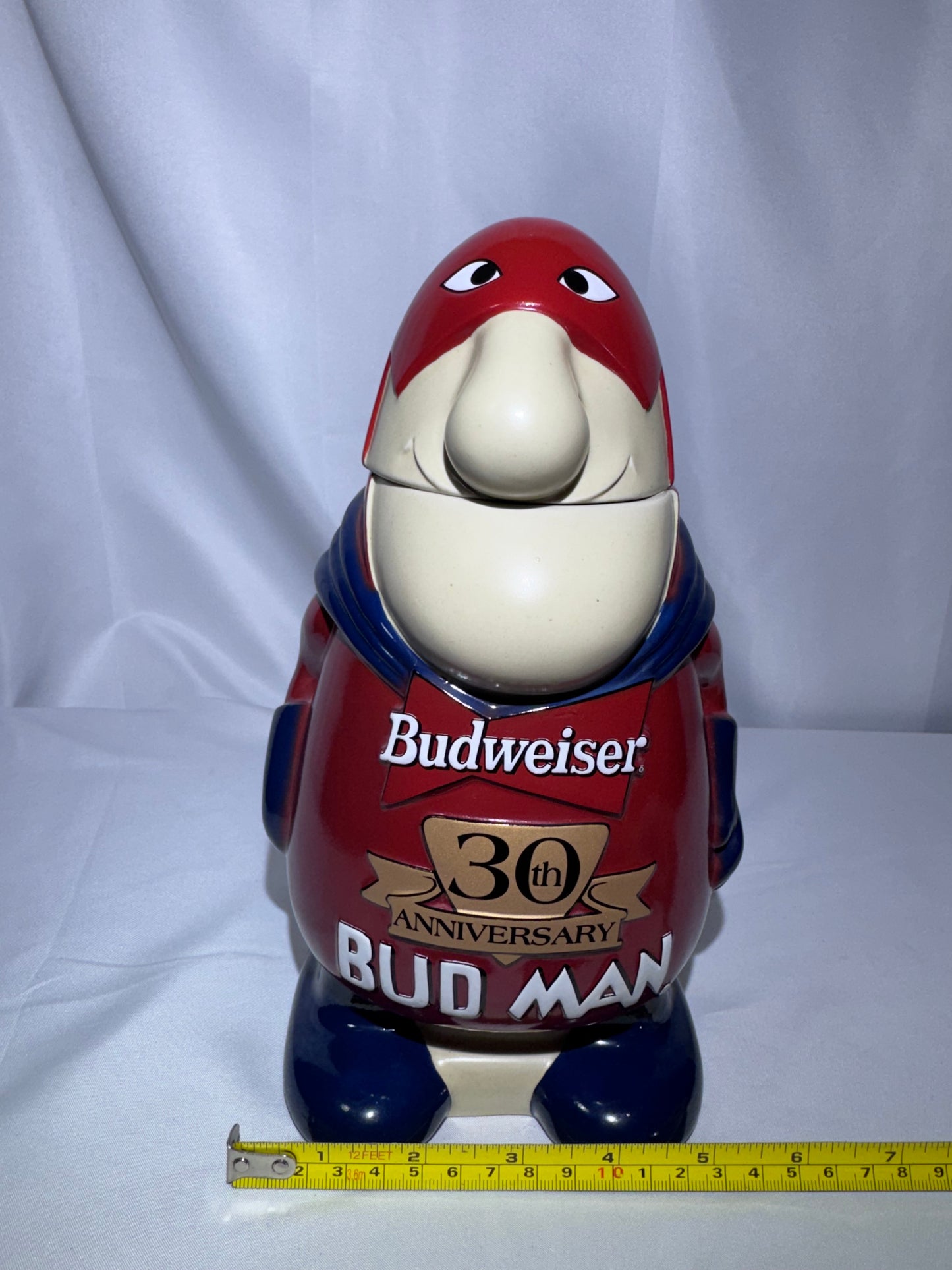 1999 Budweiser Bud Man 30th Anniversary Stein CS401 – 1999 – Original Box