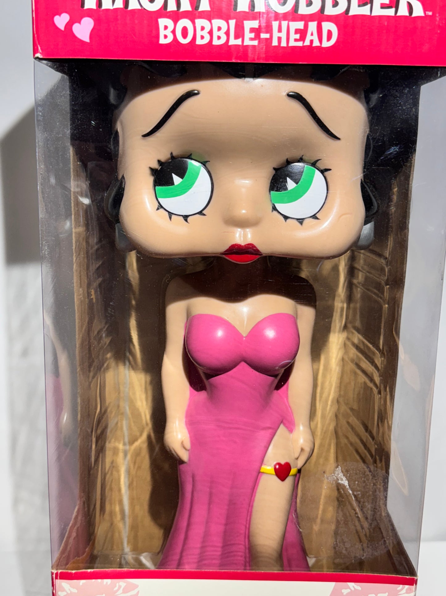 Giant 18” Betty Boop Wacky Wobbler Bobblehead – Funko 2006 – Pink Gown – Original Box