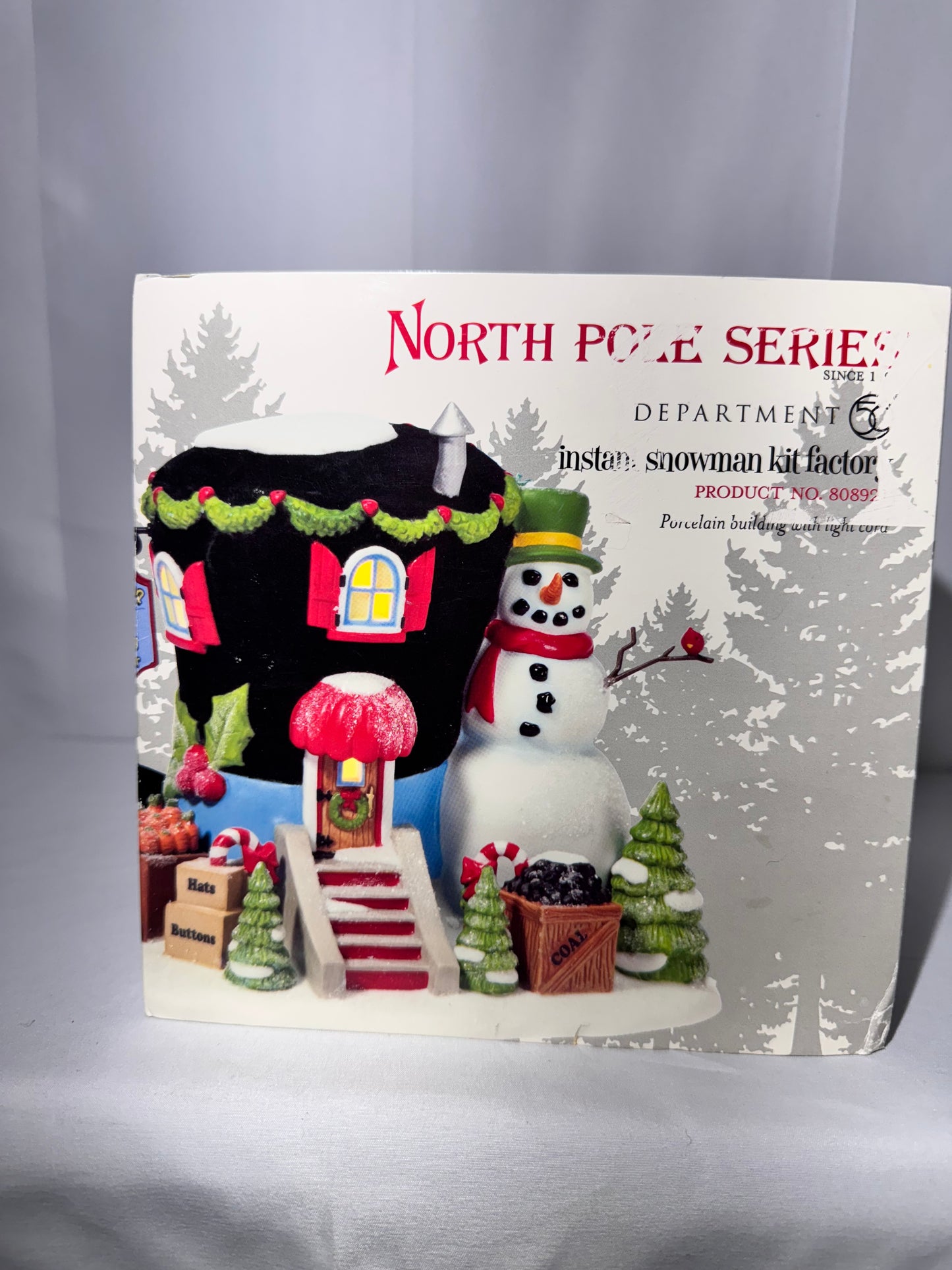 Department 56 North Pole Series – “Instant Snowman Kit Factory” #808927