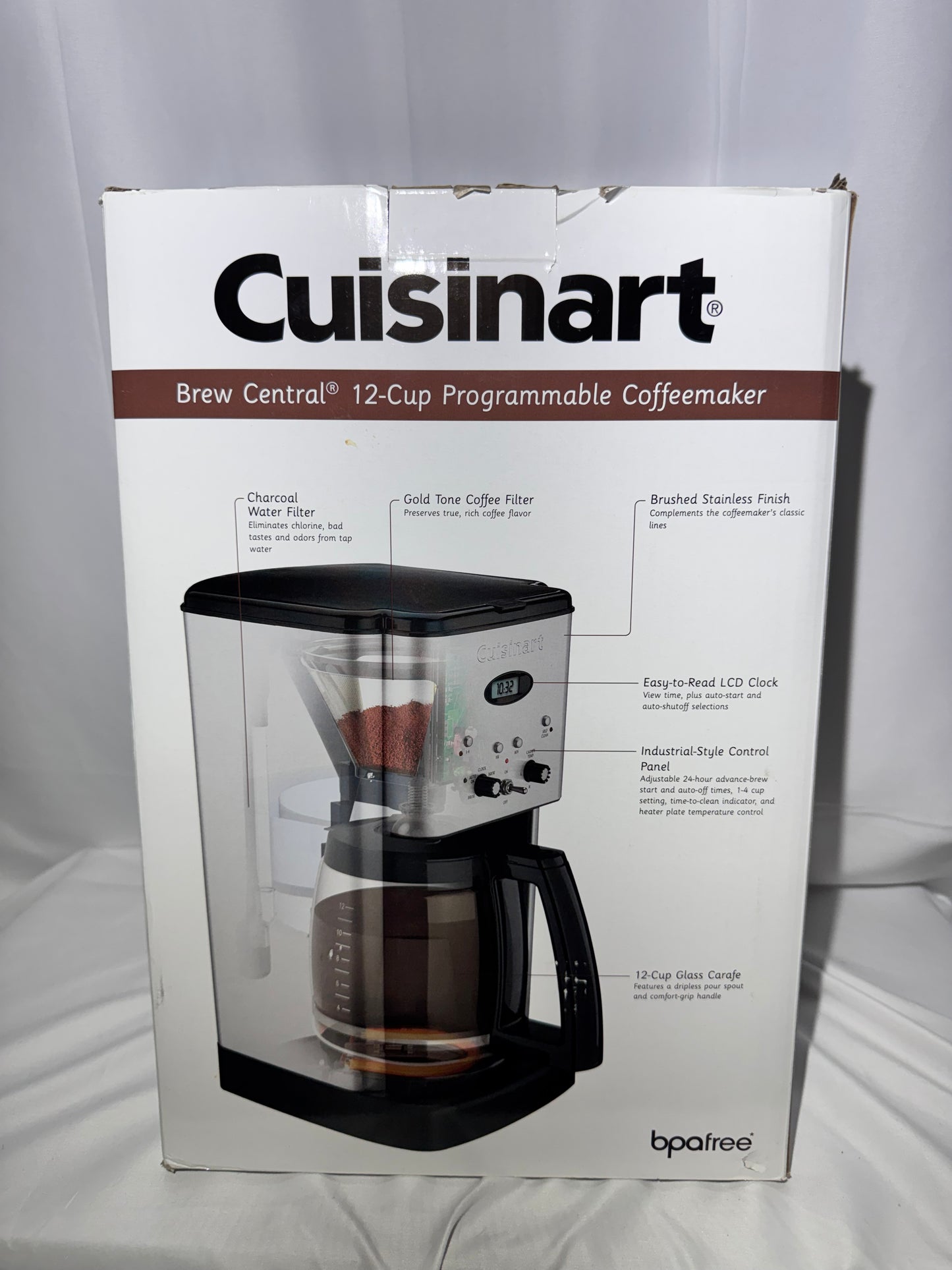 Cuisinart Brew Central 12-Cup Programmable Coffeemaker – Model DCC-1200P1