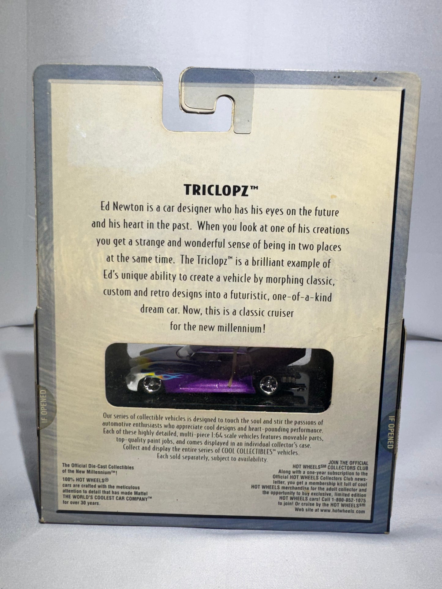 Hot Wheels Triclopz – Purple with Flame Accents Limited Edition Diecast (Mattel)