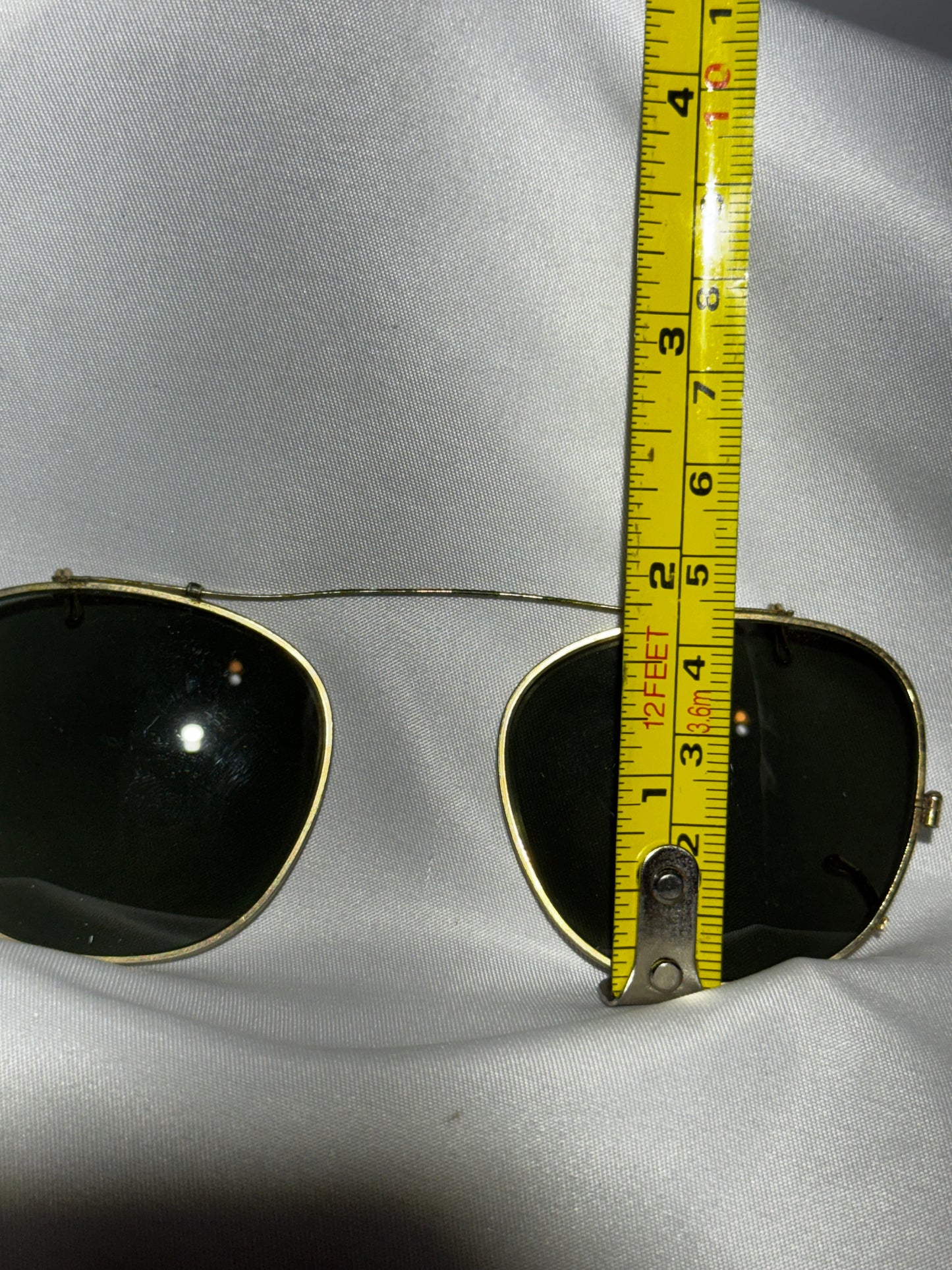 Vintage Bausch & Lomb Ray-Ban Clip-On Sunglasses with Original Ray-Lite Case – Made in USA