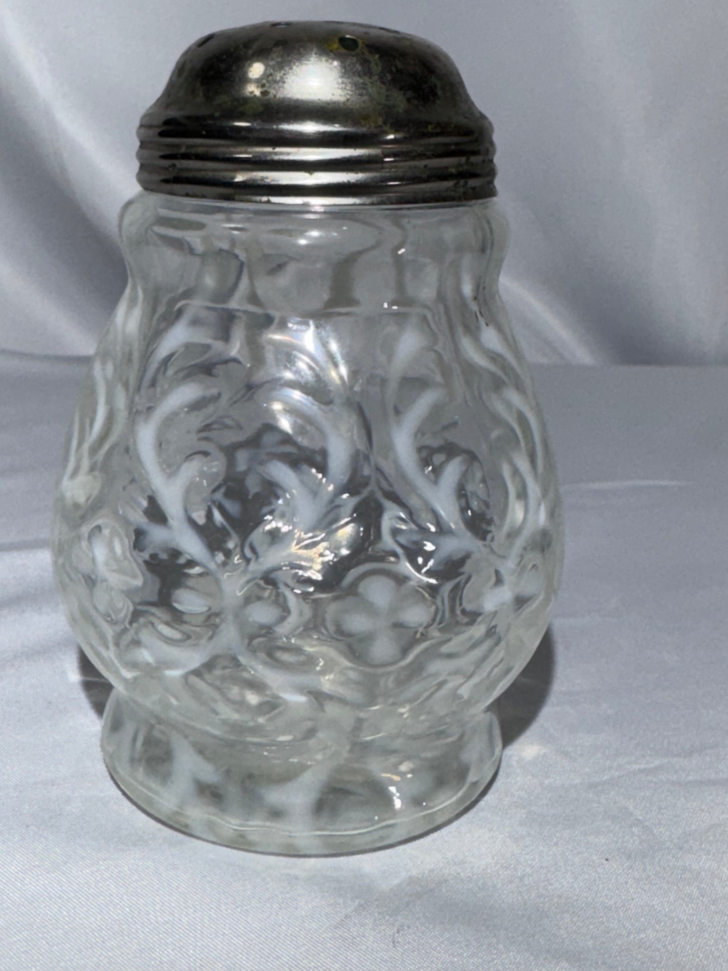 Antique H. Northwood & Co. Spanish Lace Opalescent Glass Sugar Shaker – Victorian