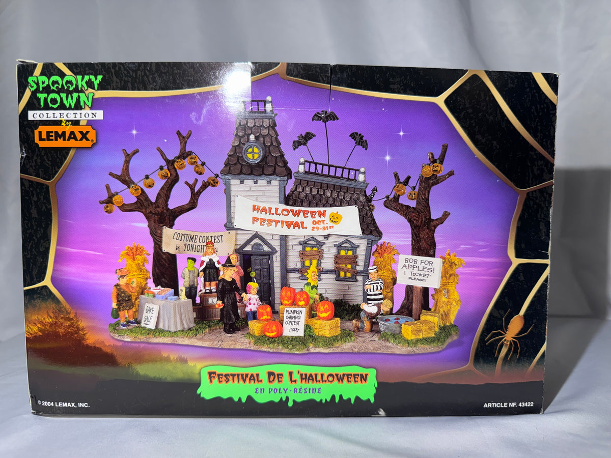 Lemax Spooky Town Halloween Festival #43422 – Retired 2004 – Original Box