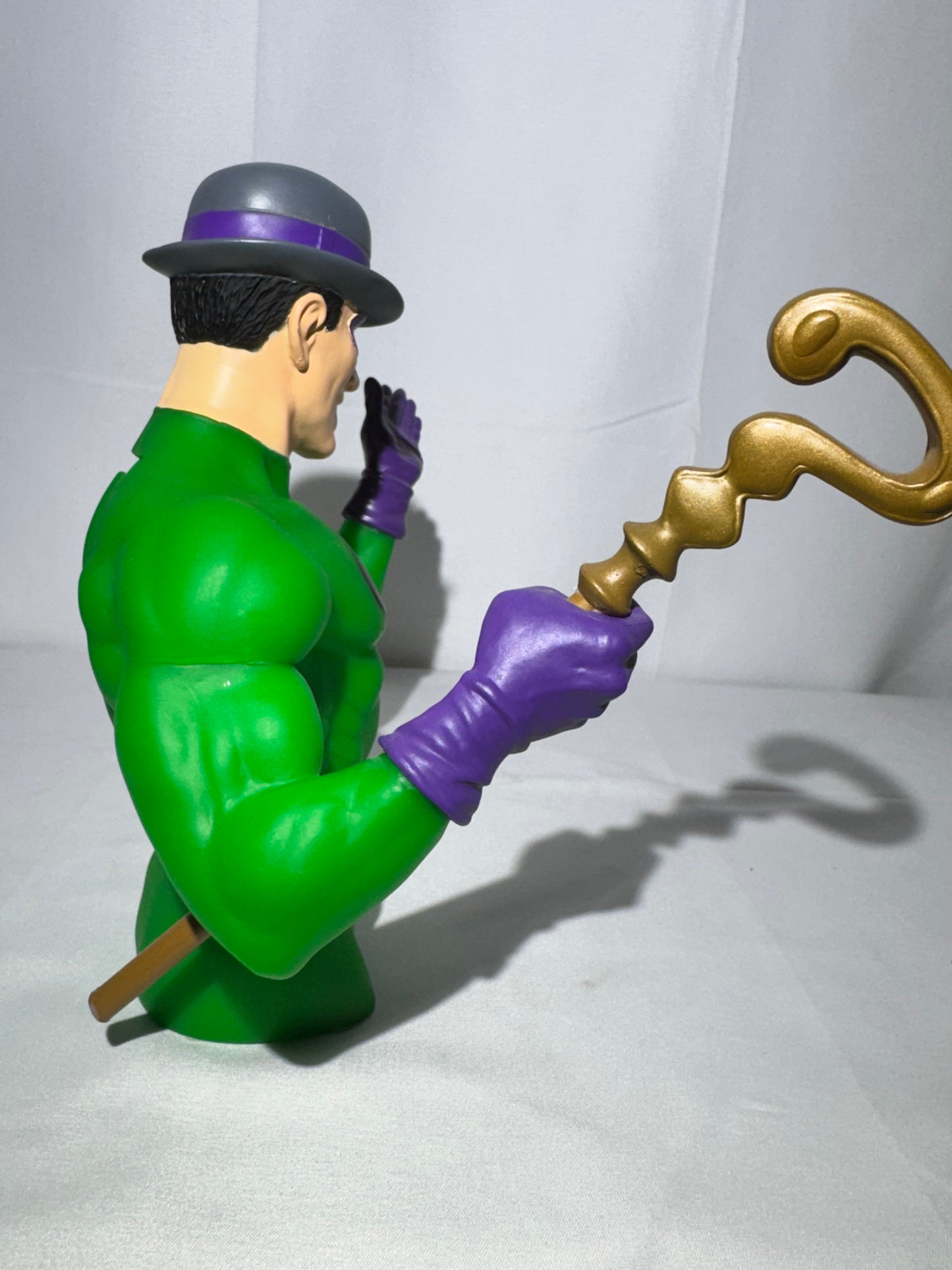 Vintage DC Comics Riddler Vinyl Bank – Animated Series – With Original Stopper – Stock #45343