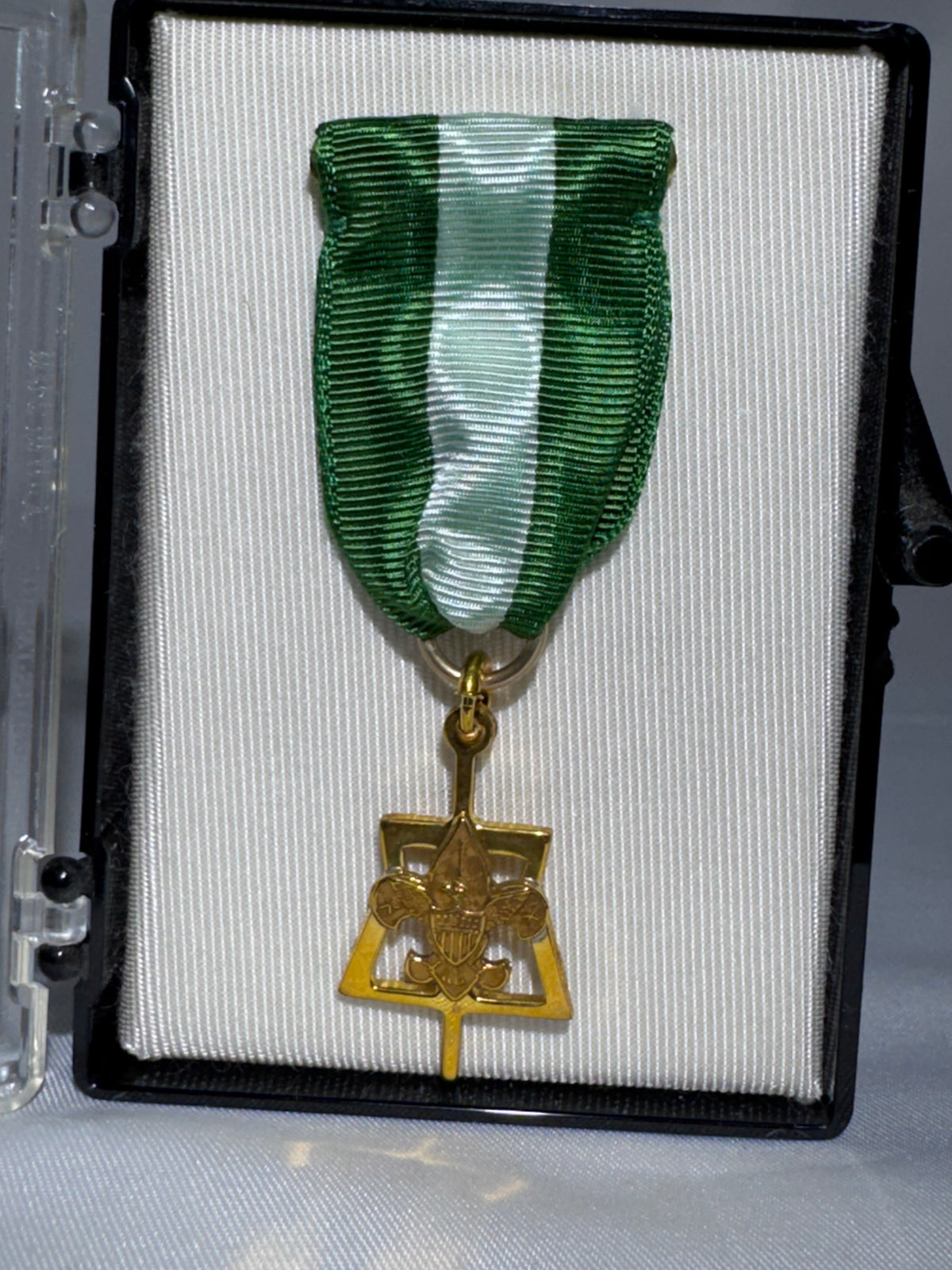 Vintage Boy Scouts of America (BSA) Scouter’s Training Award / Key Medal with Display Case