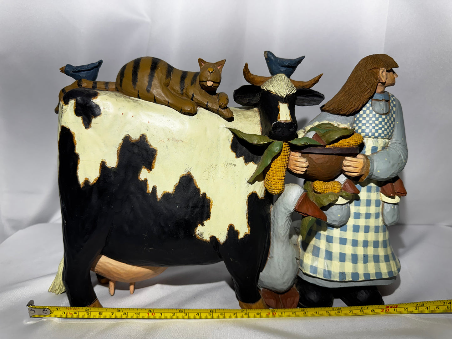 Williraye Studio When The Cows Come Home WW1509 2001 Folk Art Figurine Read