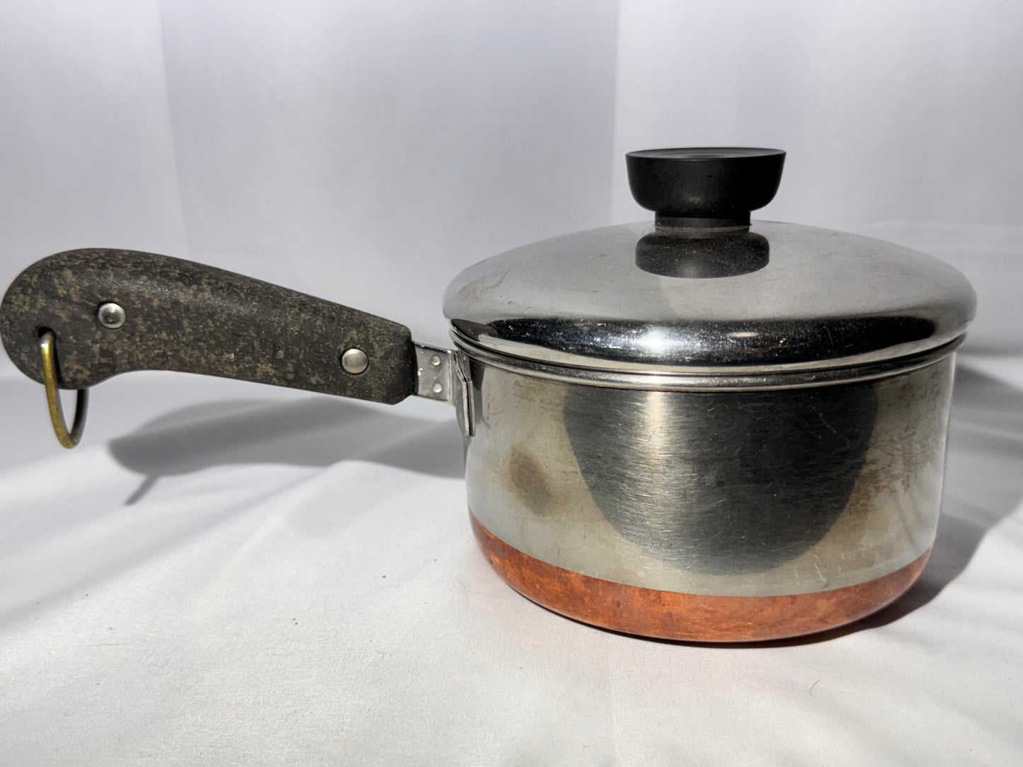 Vintage Revere Ware Copper Bottom Cookware Set – 10 Pieces w/ Lids | Bakelite Handles