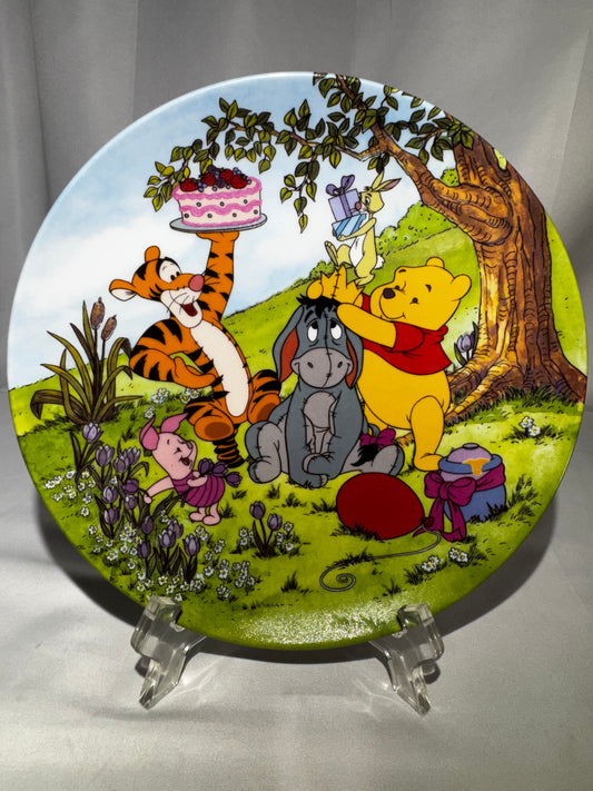 Bradford Exchange Disney Winnie the Pooh A Celebration for Eeyore Plate COA 7th Issue