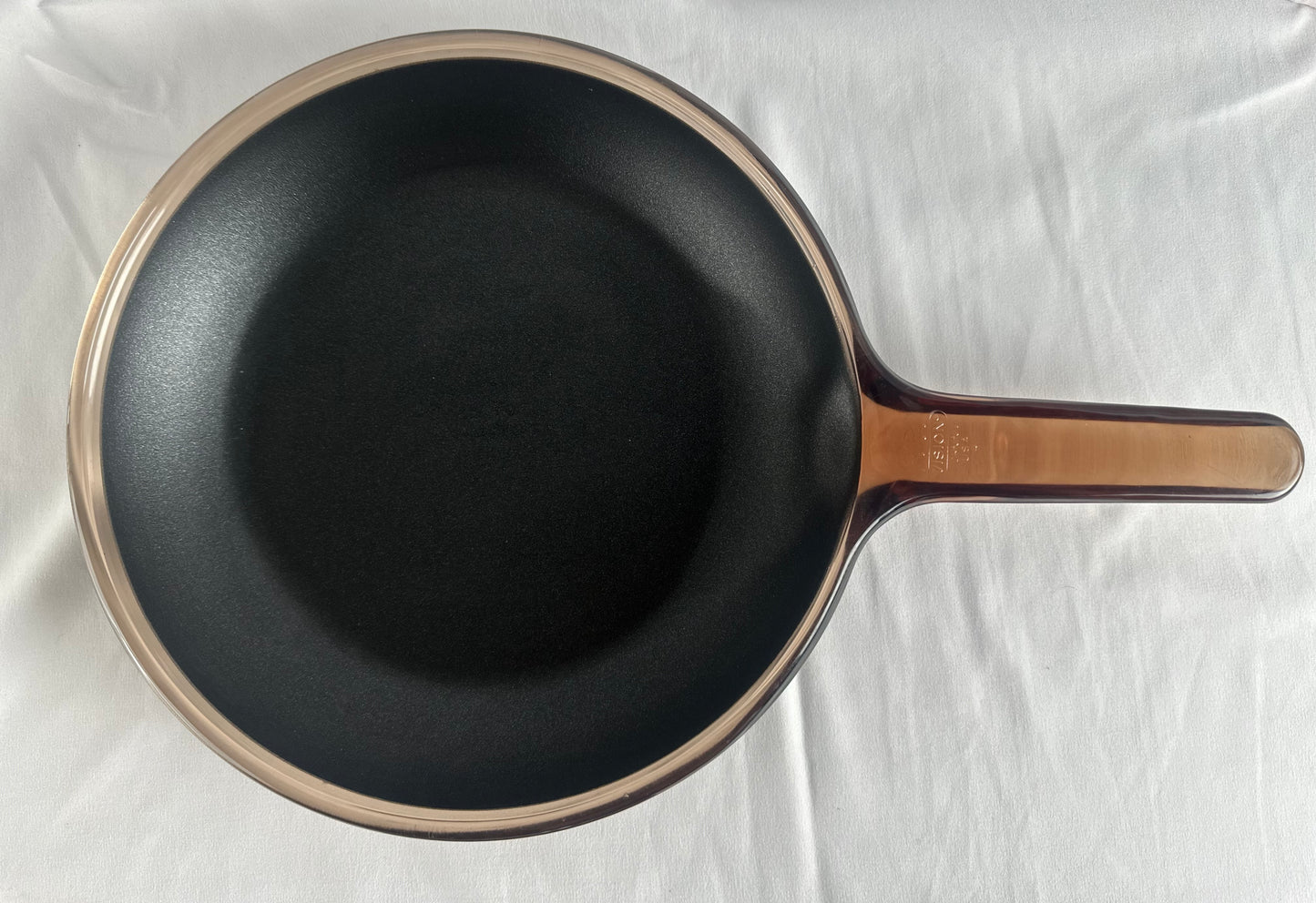 Vision Corning 7” Amber Glass Teflon coated skillet frying pan