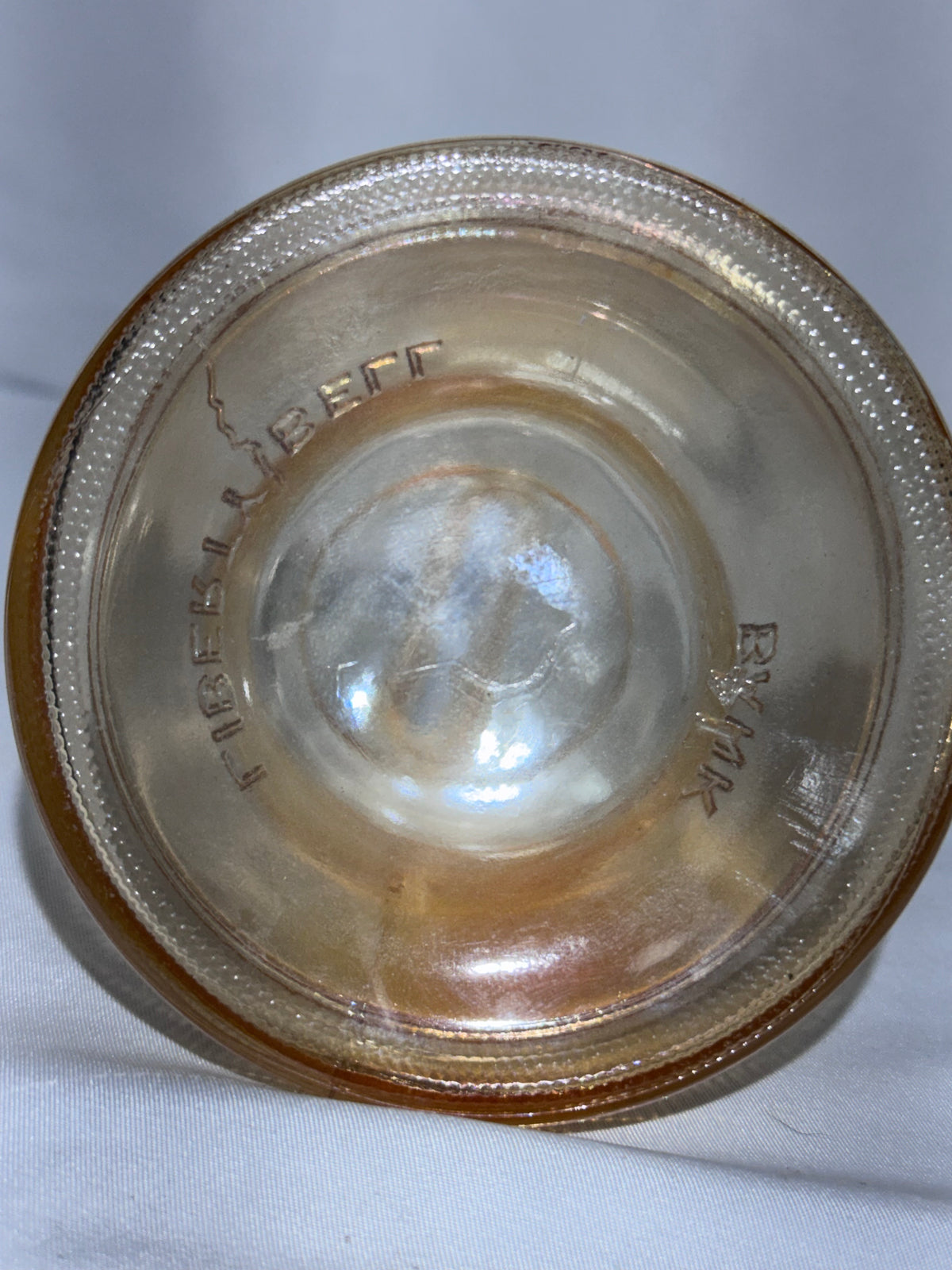Vintage Marigold Carnival Glass Liberty Bell Bank – 1976 Bicentennial Era