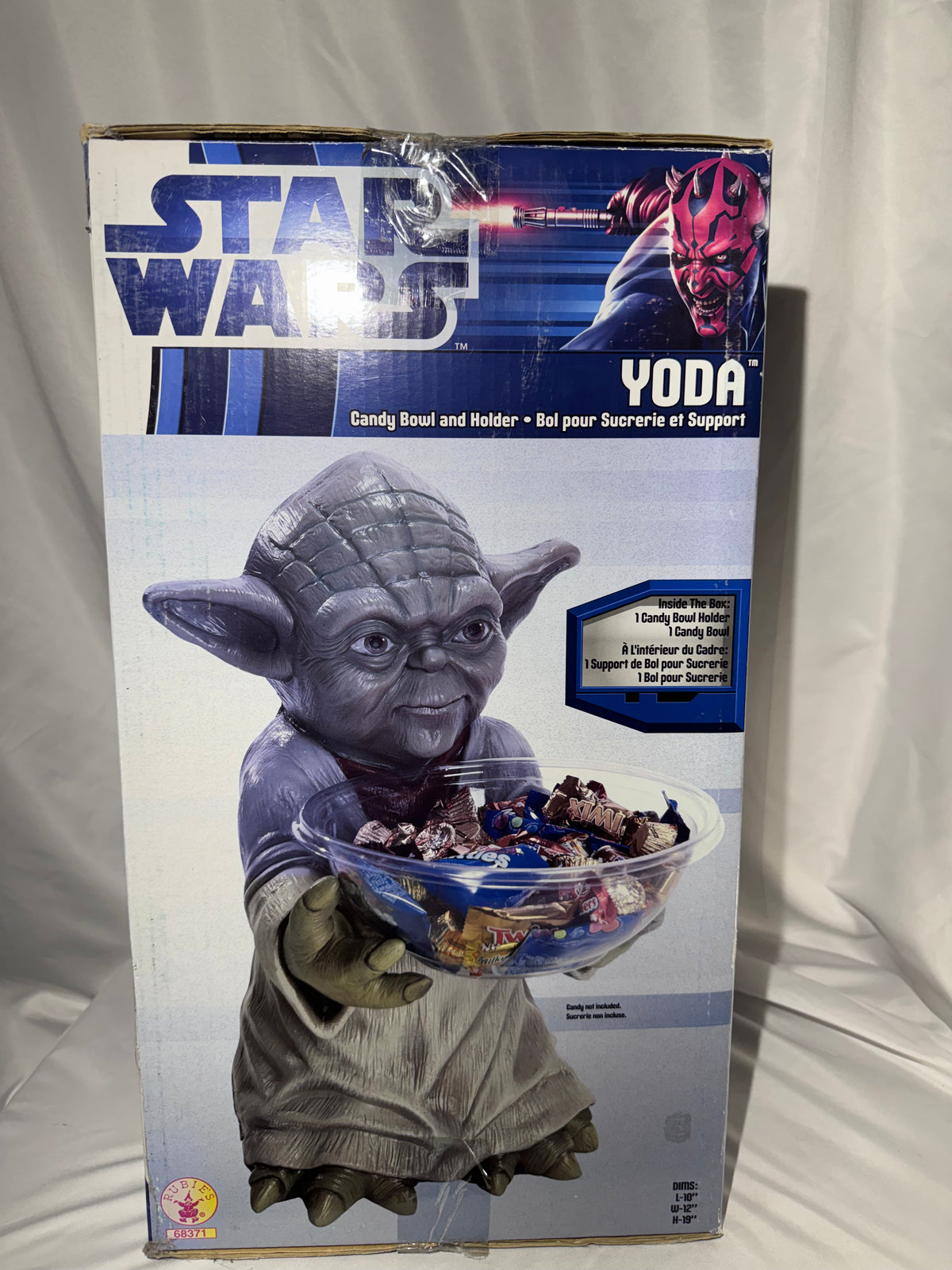 Star Wars Yoda Candy Bowl Holder Rubie’s Costumes 19” Halloween Decoration