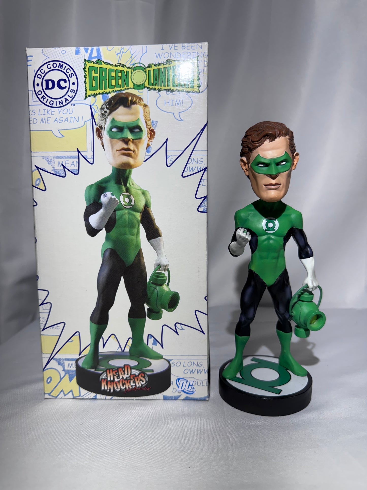 NECA DC Comics Green Lantern Hal Jordan Head Knocker 8” Bobblehead 2009