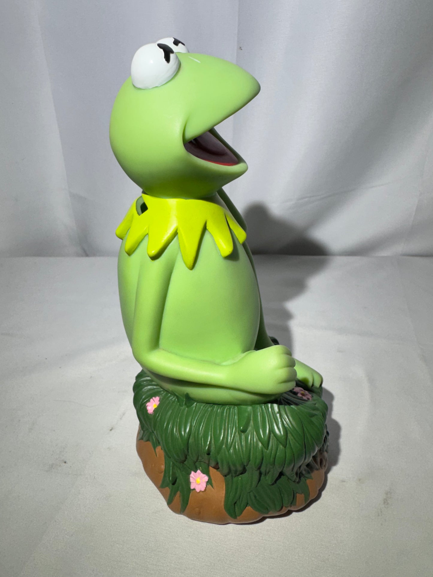 Vintage Kermit the Frog Piggy Bank – Muppets by Jim Henson / Applause – 8½” Tall