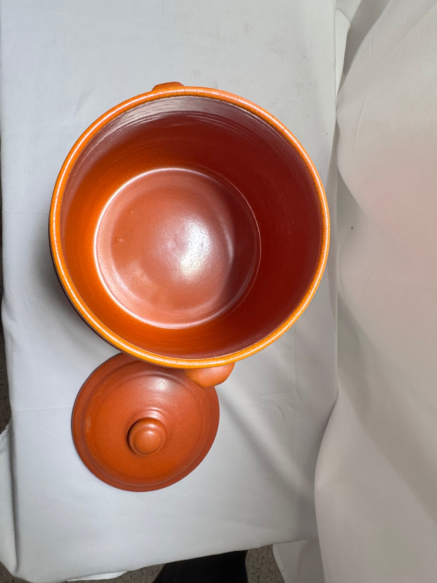 Amber Ringware Large Canister with Lid
