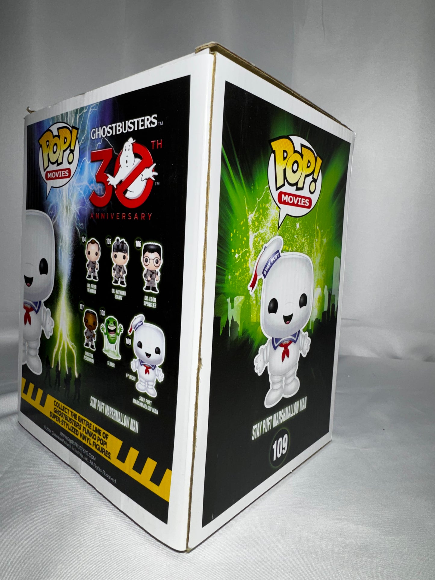 Funko POP! Movies Ghostbusters Stay Puft Marshmallow Man #109 6” Vinyl Figure Vaulted
