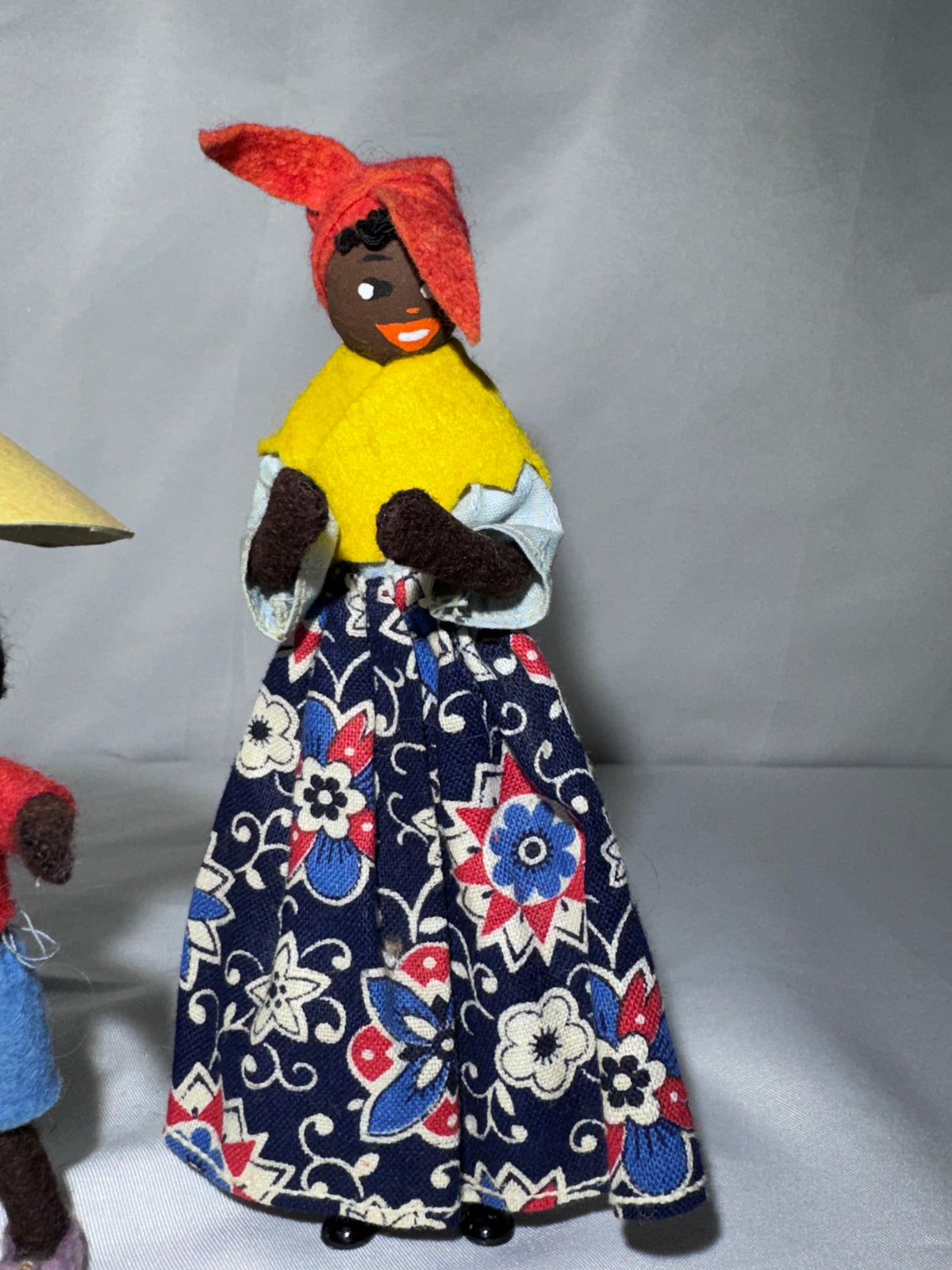 Vintage BAPS Germany Little Black Sambo Miniature Doll & Tiger Set – 1940s–1950s