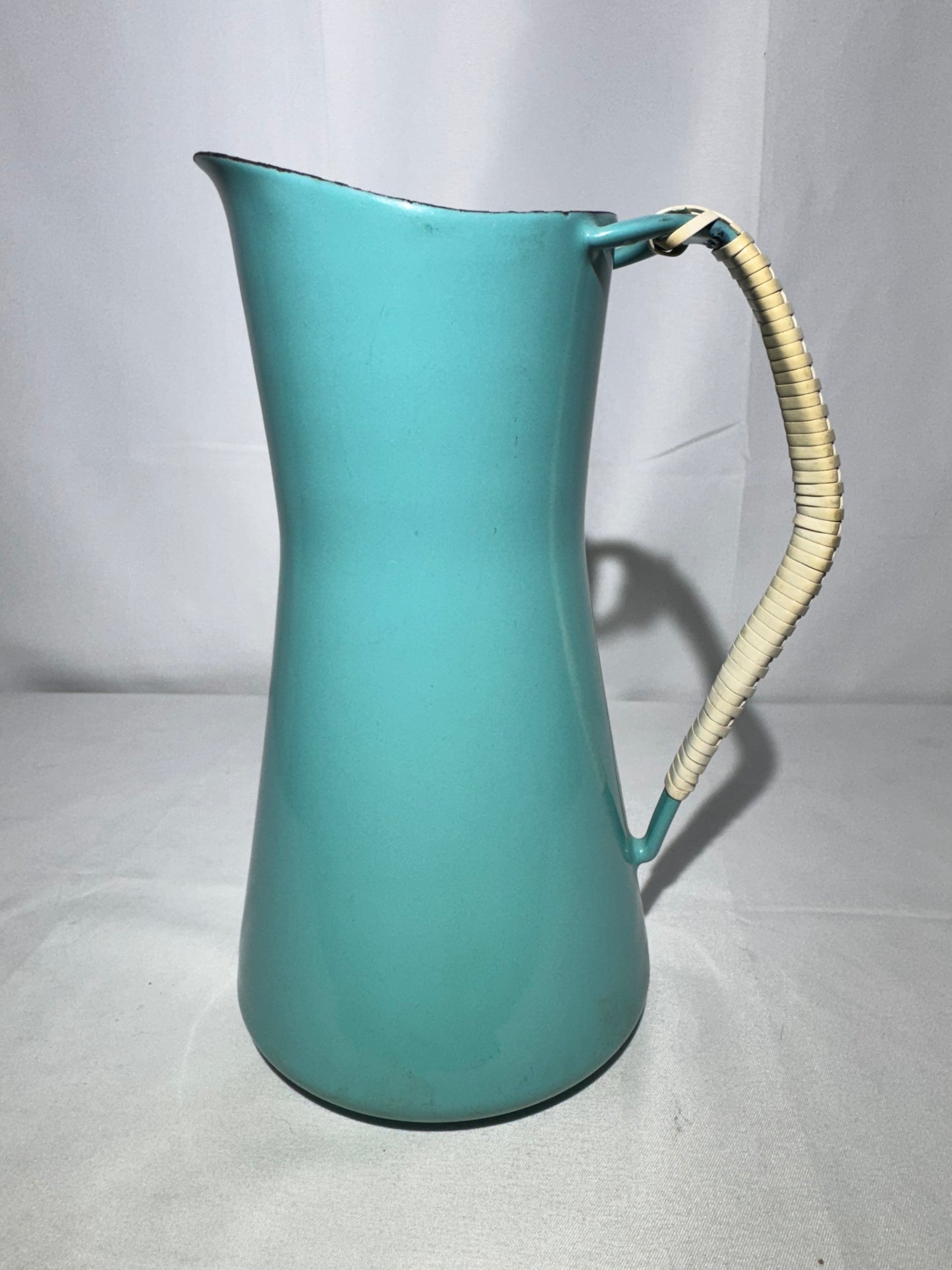 Vintage Dansk Denmark Koben Style Pitcher – 8” Tall – Teal – 1956
