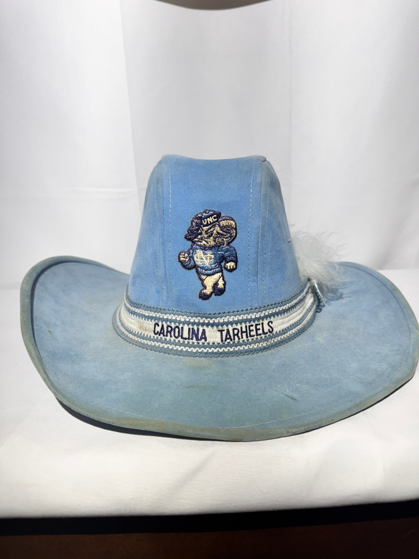 Vintage Carolina Tar Heels Suede Cowboy Hat – Size Medium