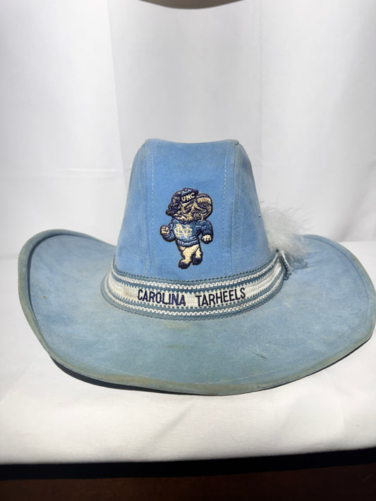 Vintage Carolina Tar Heels Suede Cowboy Hat – Size Medium