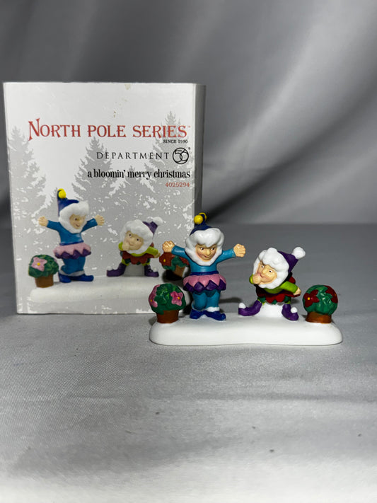 Department 56 North Pole A Bloomin’ Merry Christmas #4025294 Retired w/ Box