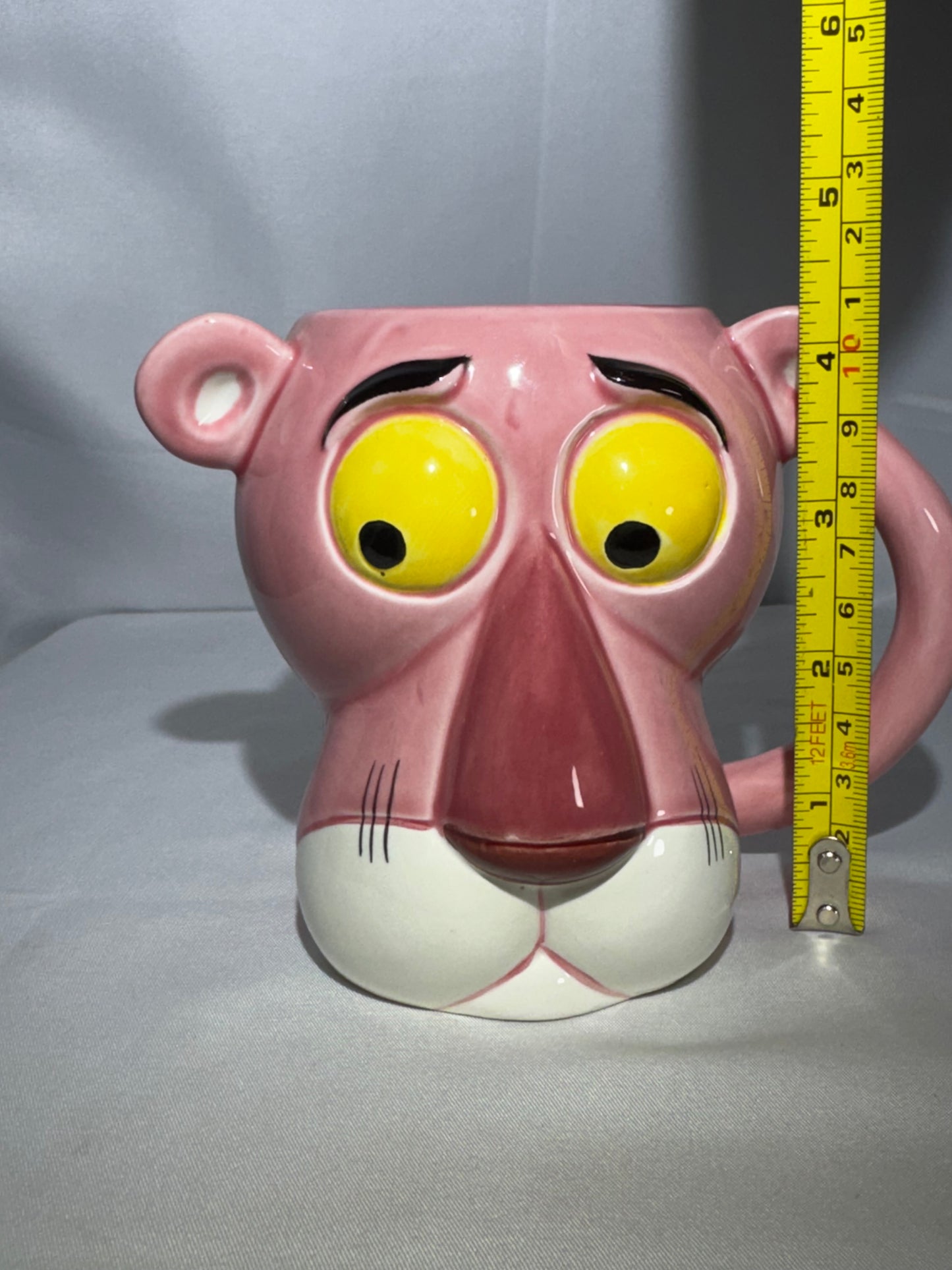 Vintage 1981 Pink Panther Character Mug Royal Orleans Cartoon Coffee Cup