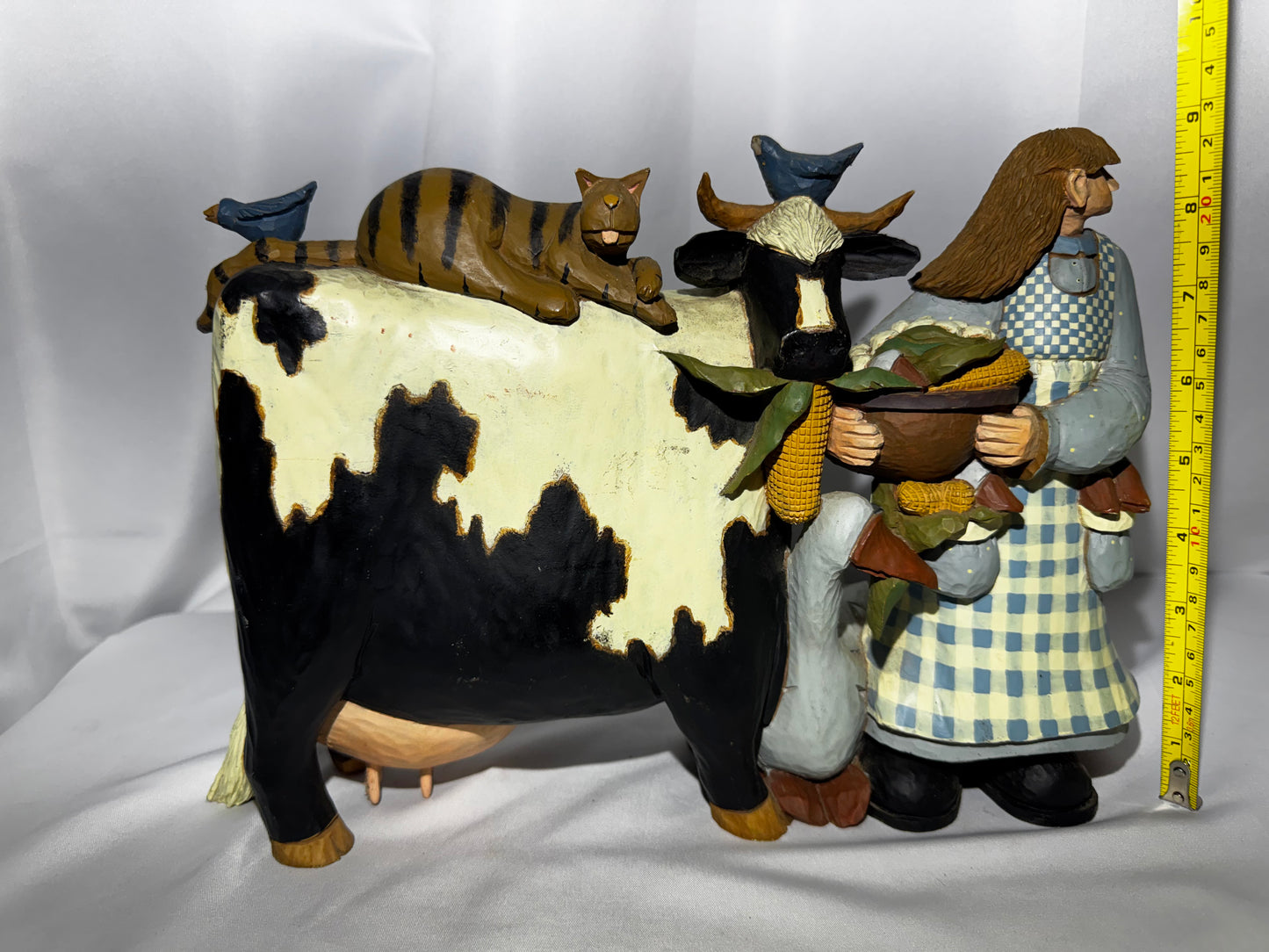 Williraye Studio When The Cows Come Home WW1509 2001 Folk Art Figurine Read