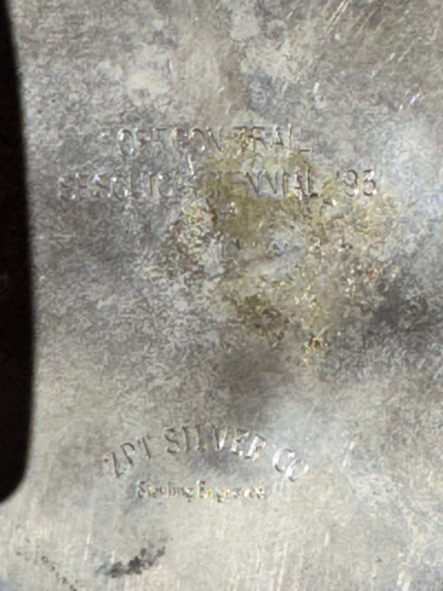 Oregon Trail 1993 Sesquicentennial Sterling Silver Belt Buckle by ZPT Silver Co.