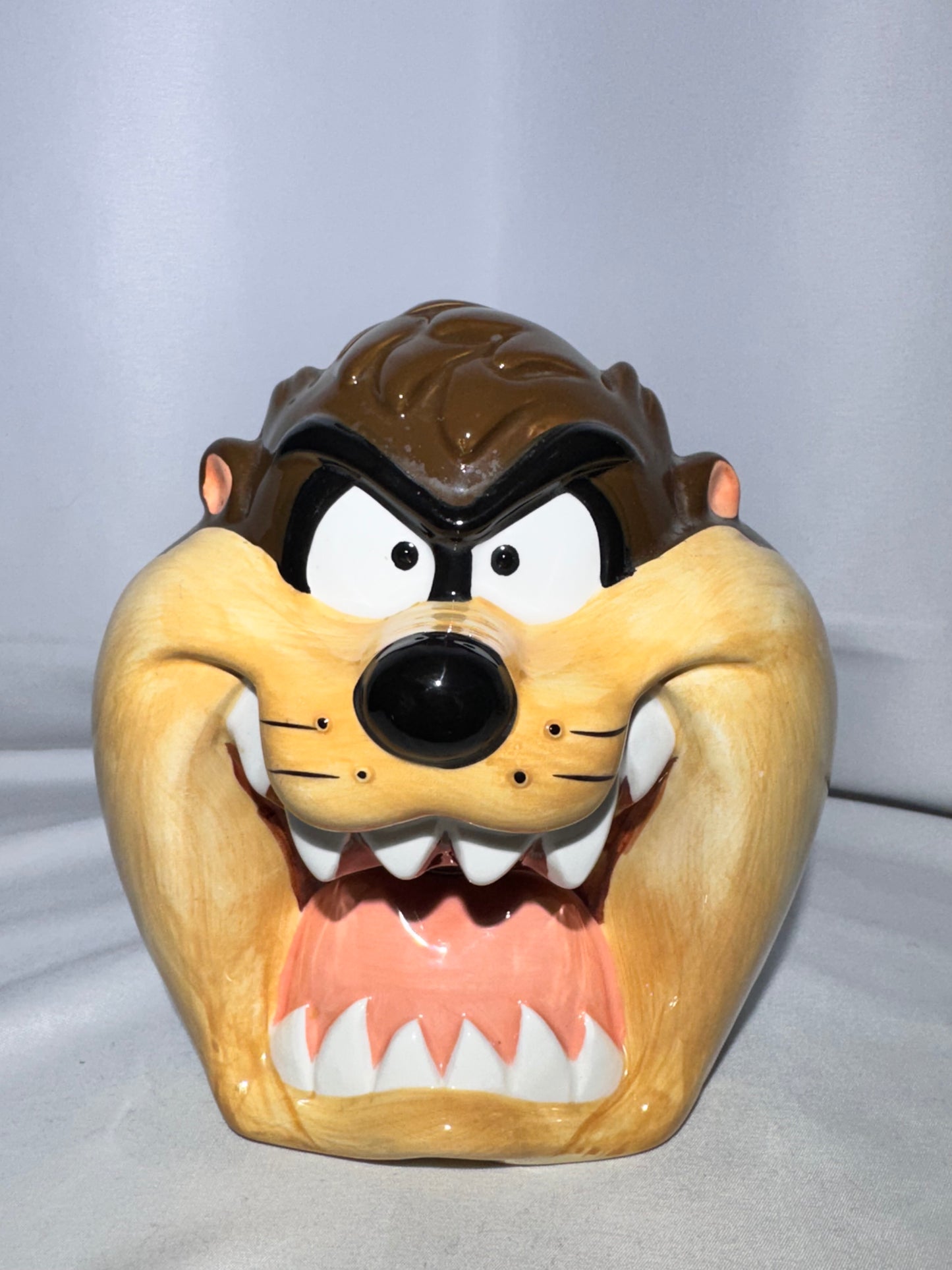 Vintage 1993 Warner Bros. Taz Ceramic Jar / Desk Organizer