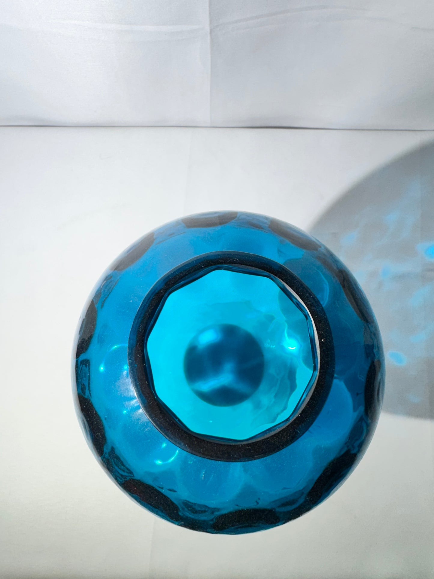 Fenton Coin Pedestal Ivory Ball Rose Bowl – Jamestown Blue & Milk Glass