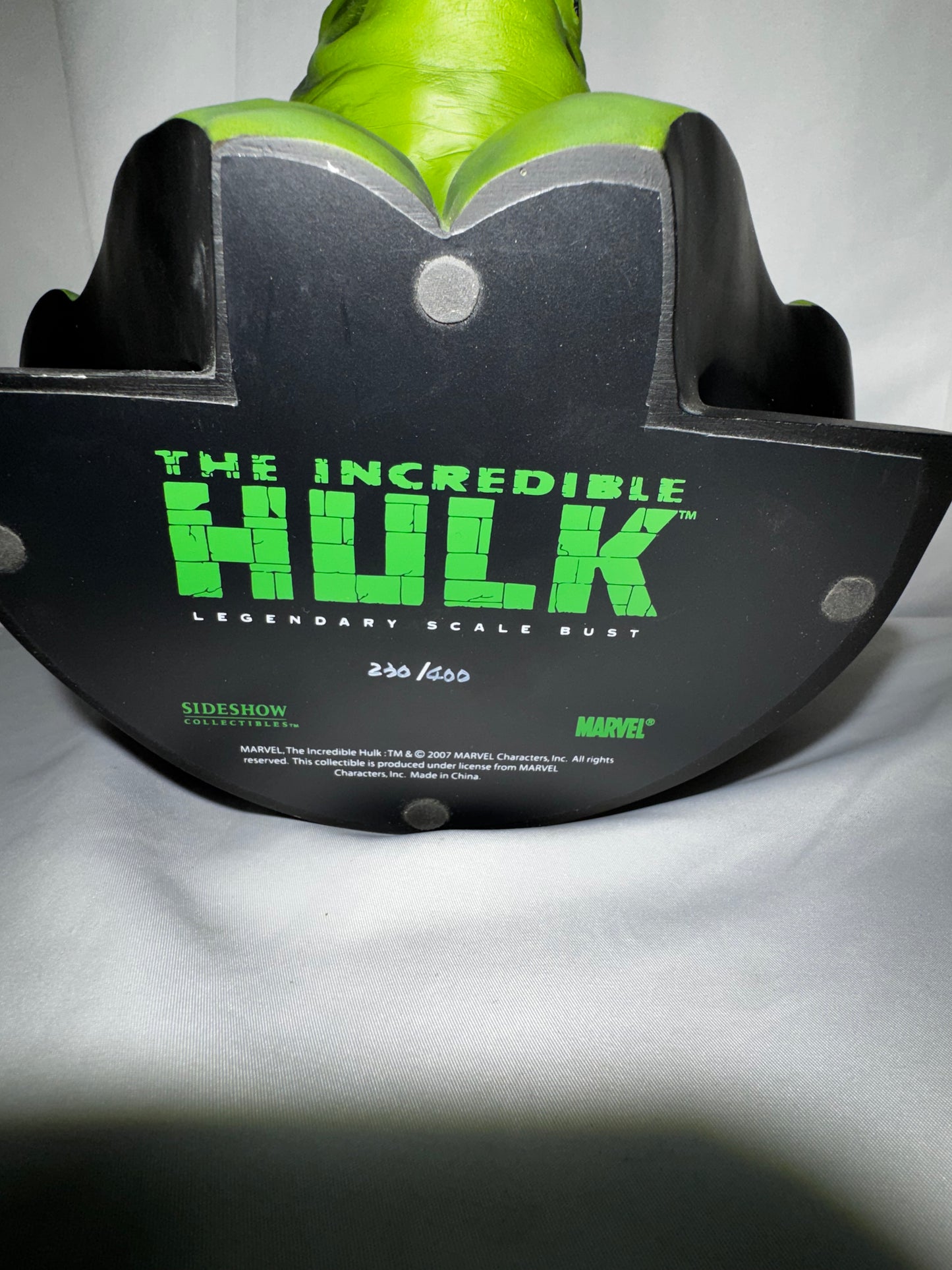 Sideshow Collectibles Legendary Scale Hulk Bust #230/400 Marvel Statue w/ Box 10.5”
