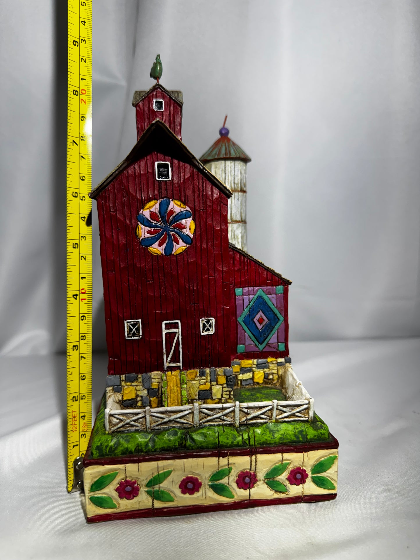 Jim Shore Heartwood Creek “Strength and Plenty” Red Barn Figurine – 2004