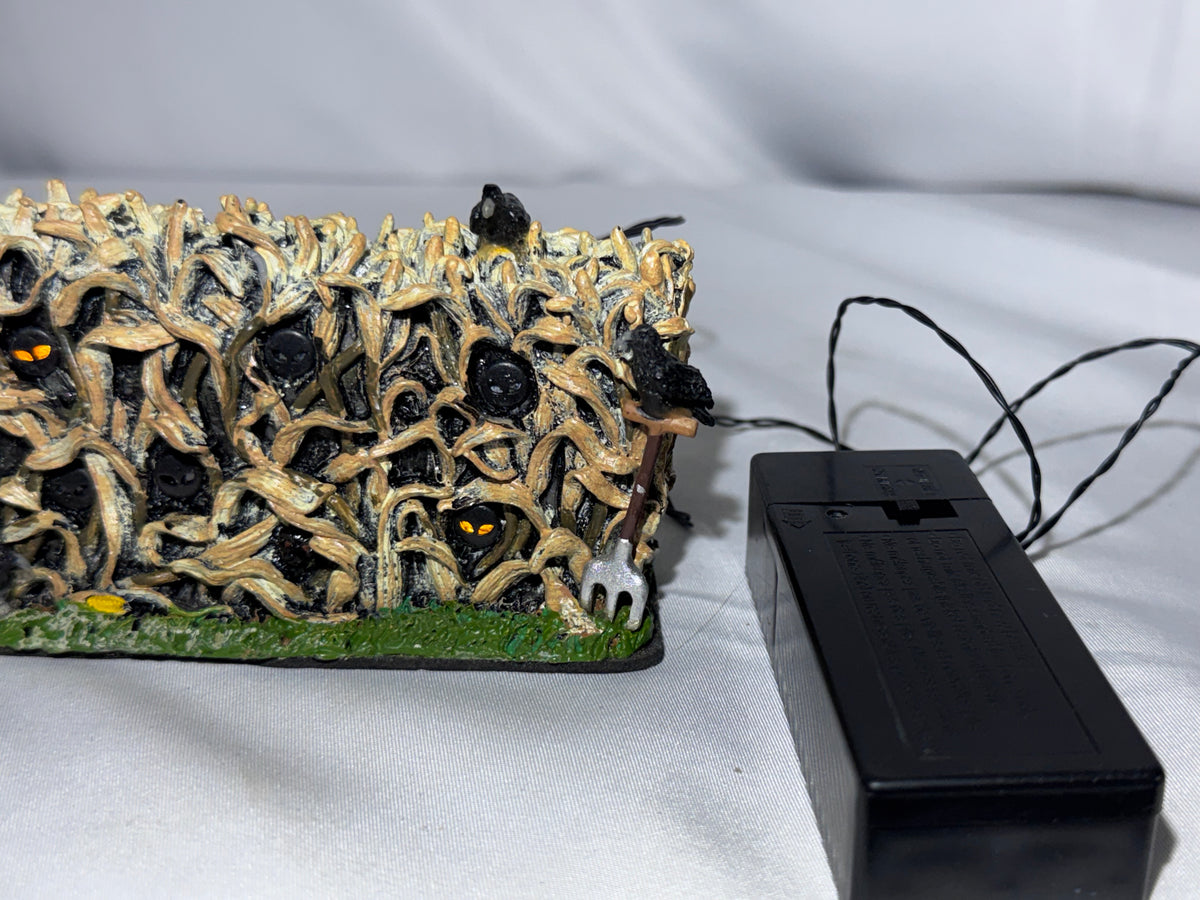 Lemax Spooky Town “Creepy Corn Row” Lighted Accessory #74585