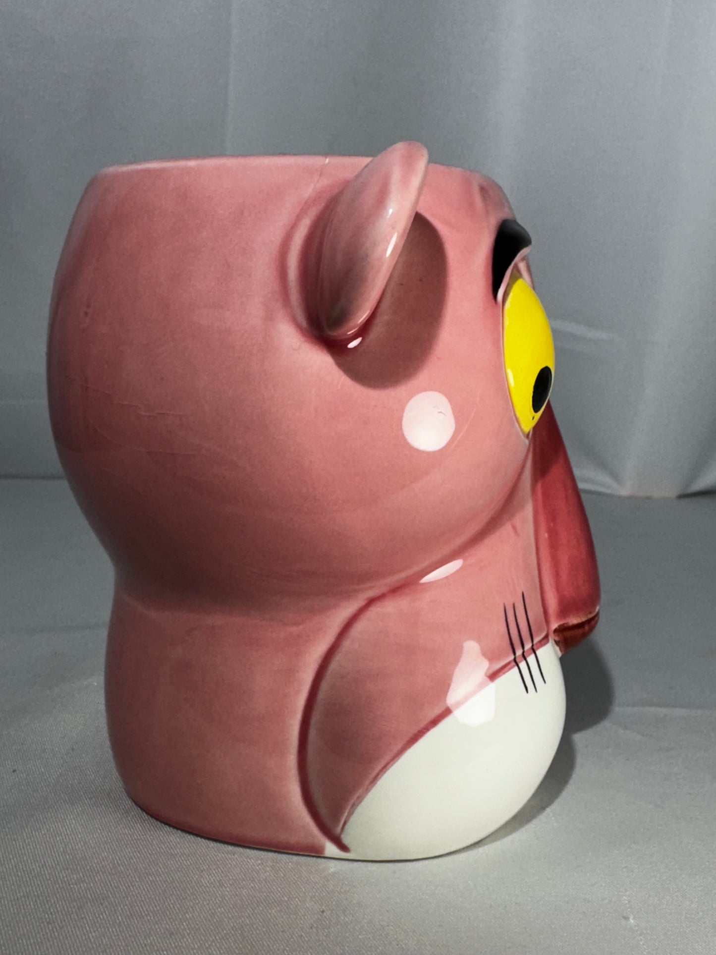 Vintage 1981 Pink Panther Character Mug Royal Orleans Cartoon Coffee Cup