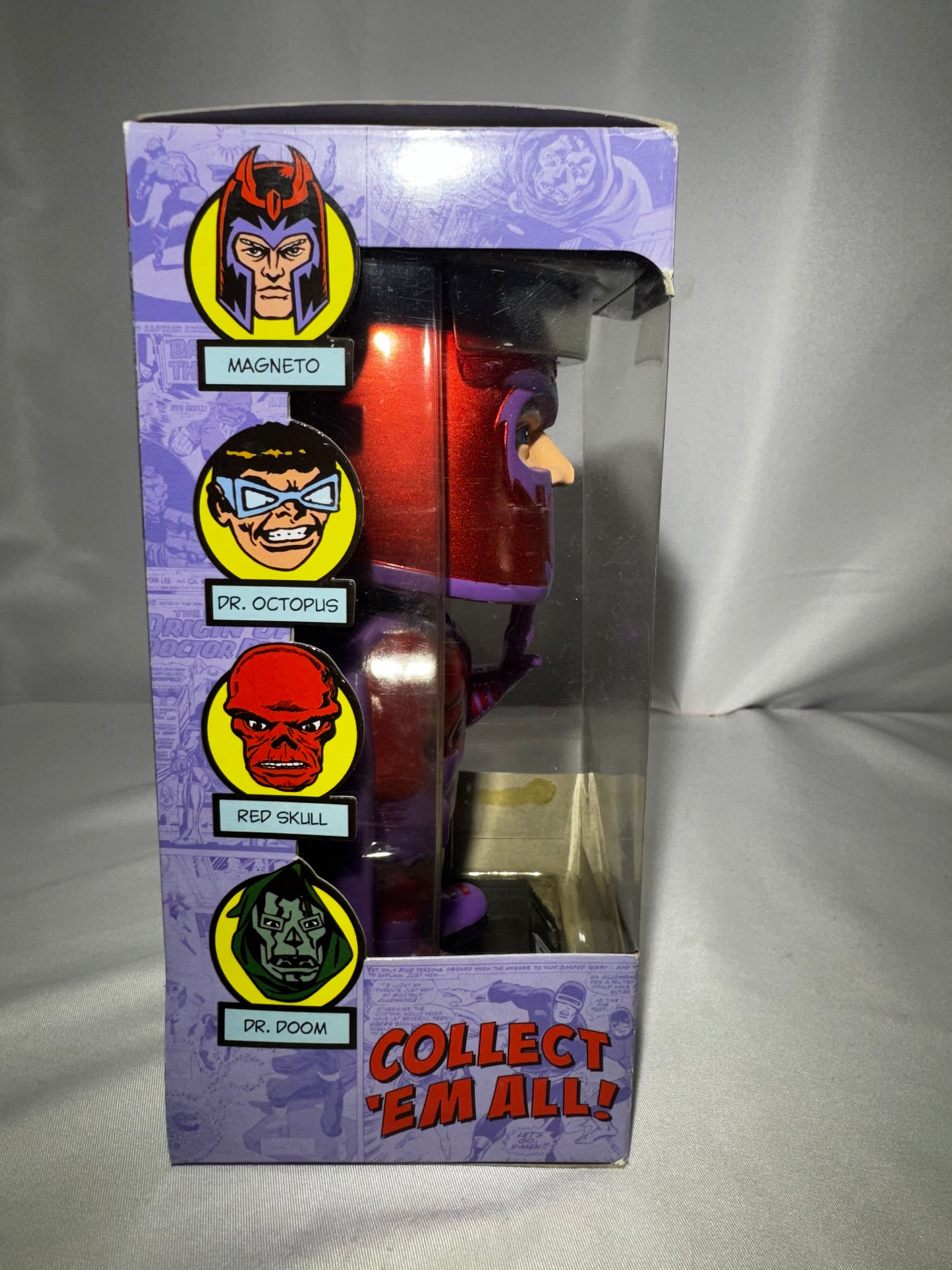 Funko Wacky Wobbler Magneto Bobblehead Marvel Comics 2008 Vaulted w/ Box