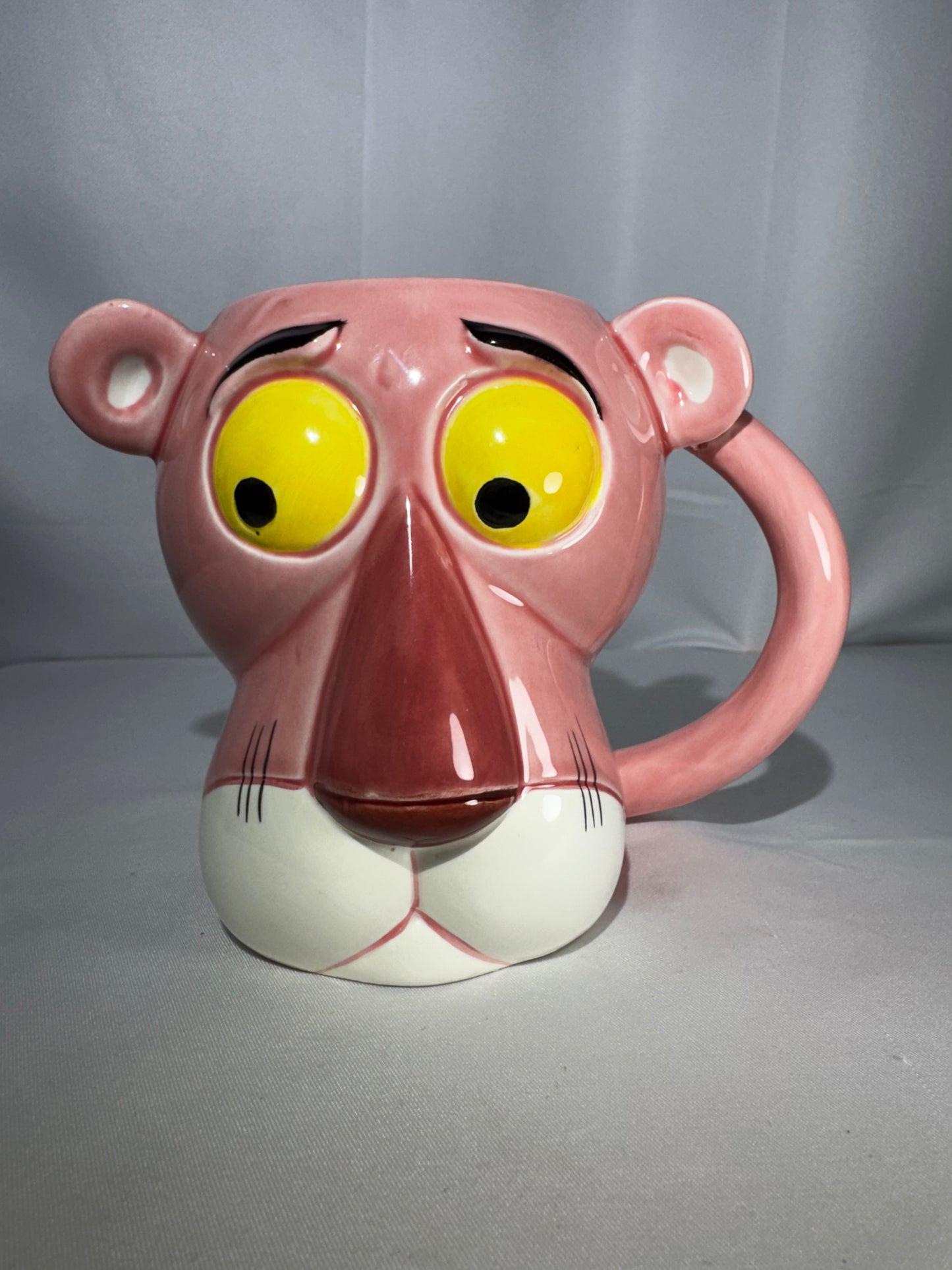 Vintage 1981 Pink Panther Character Mug Royal Orleans Cartoon Coffee Cup