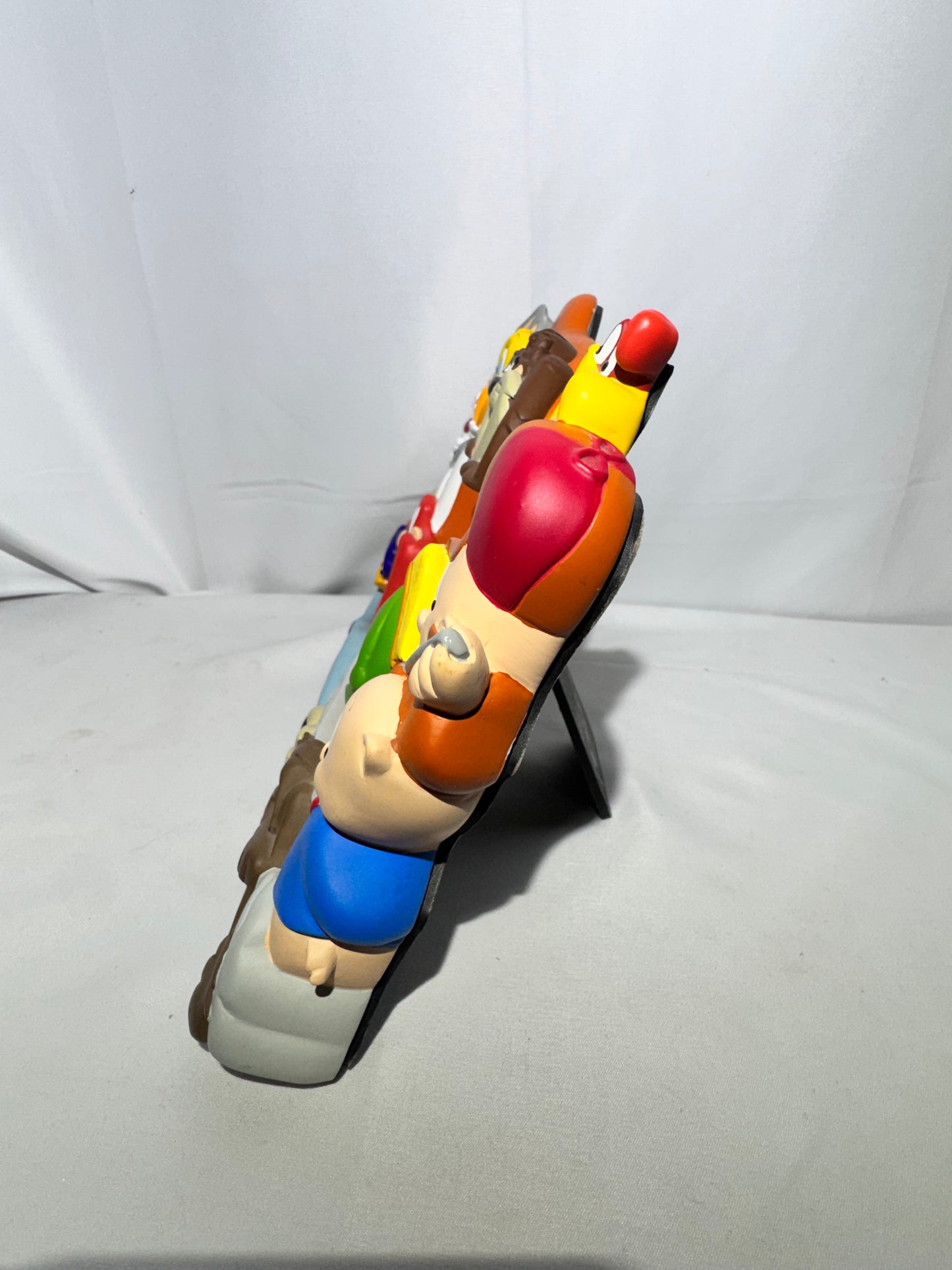 Vintage 1990s Warner Bros Looney Tunes Character Picture Frame 4x6 Bugs Bunny Taz Tweety