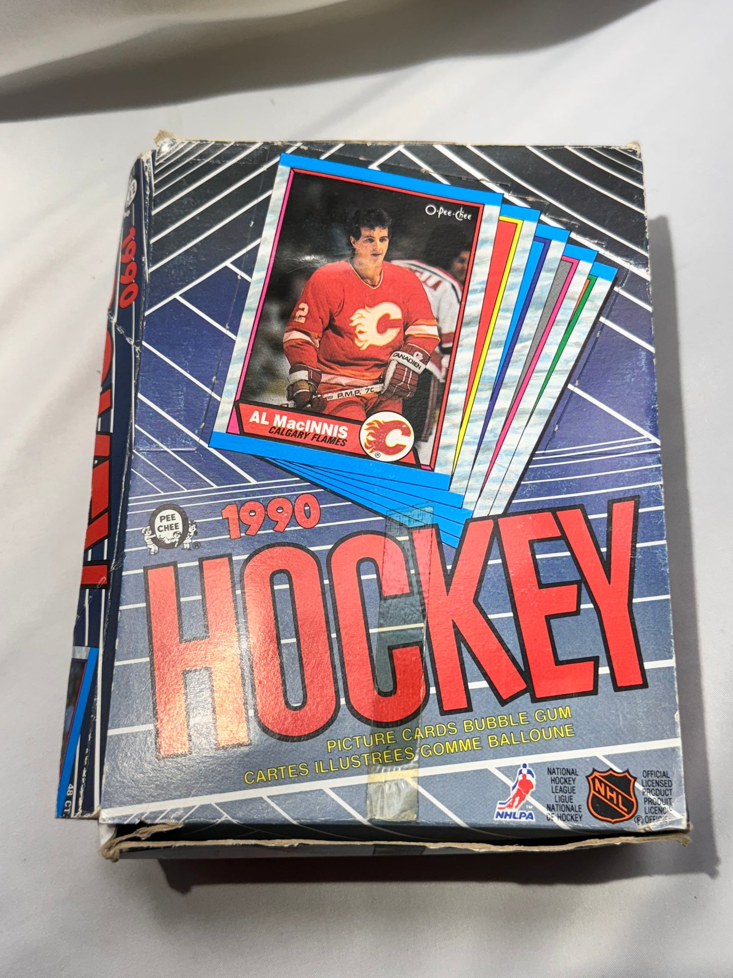 1990 NHL Hockey Cards – O-Pee-Chee – 48 Unopened Packs w/ Bubble Gum